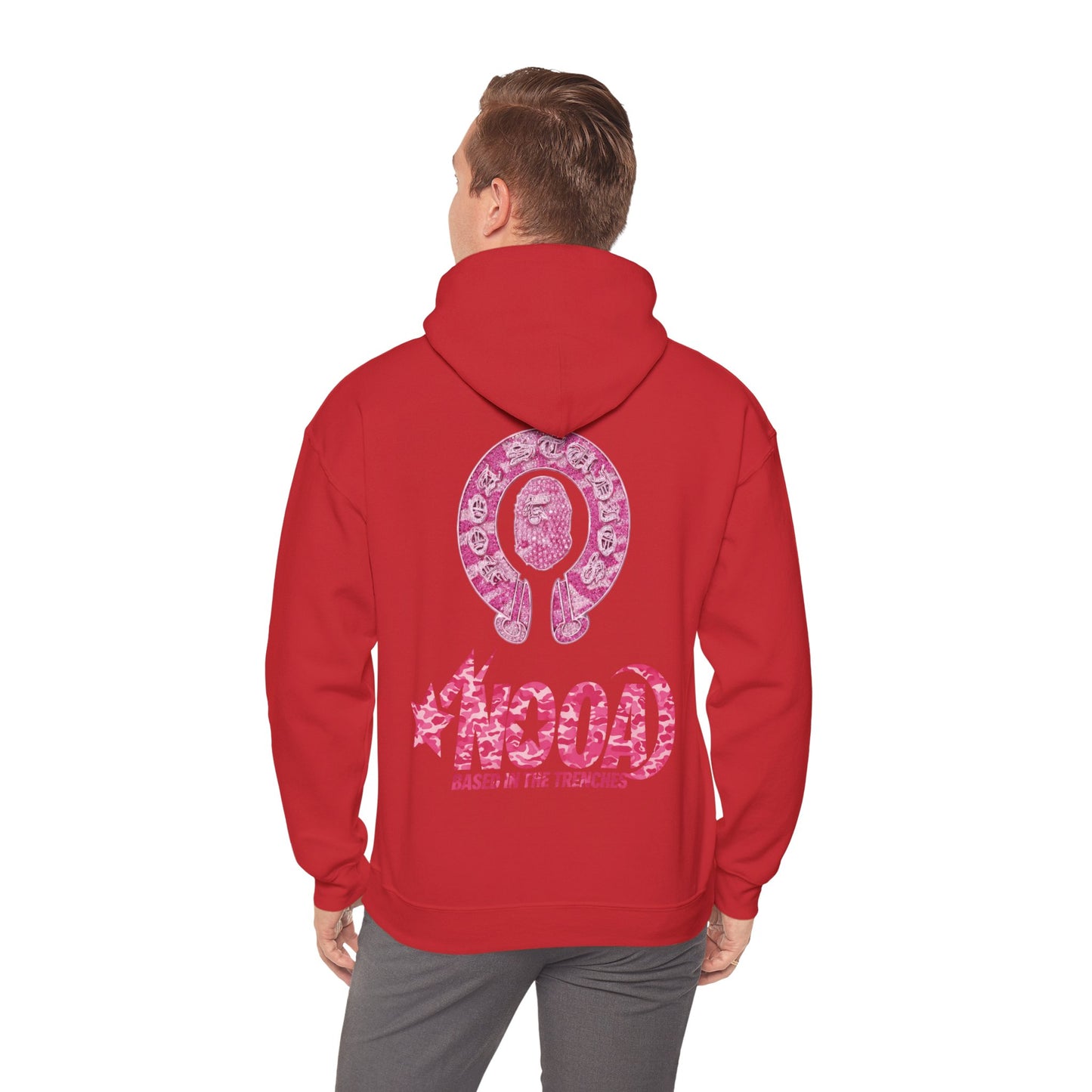 Hoodie — NOOA Pink Logo Graphic Hoodie (Based in the Trenches)