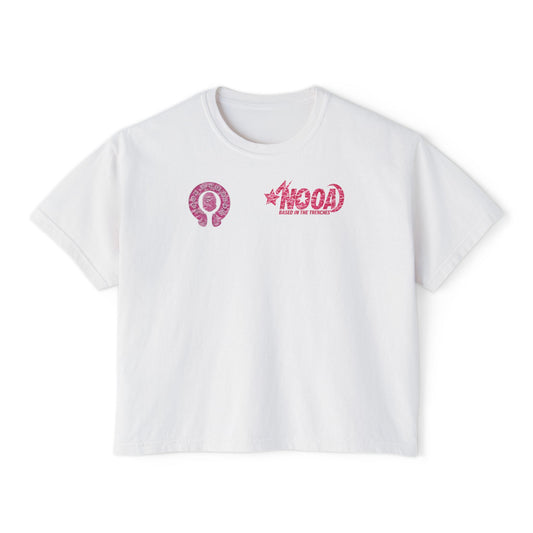 Women's Boxy Tee — NOOA PINK CAMO