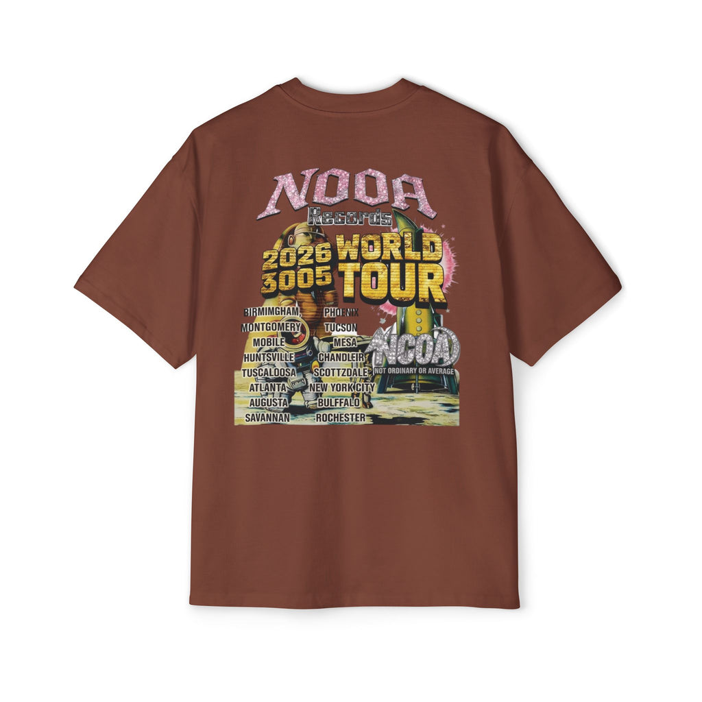Vintage Space Tour T‑Shirt — "Nooa Studios 2026 World Tour" Graphic Tee