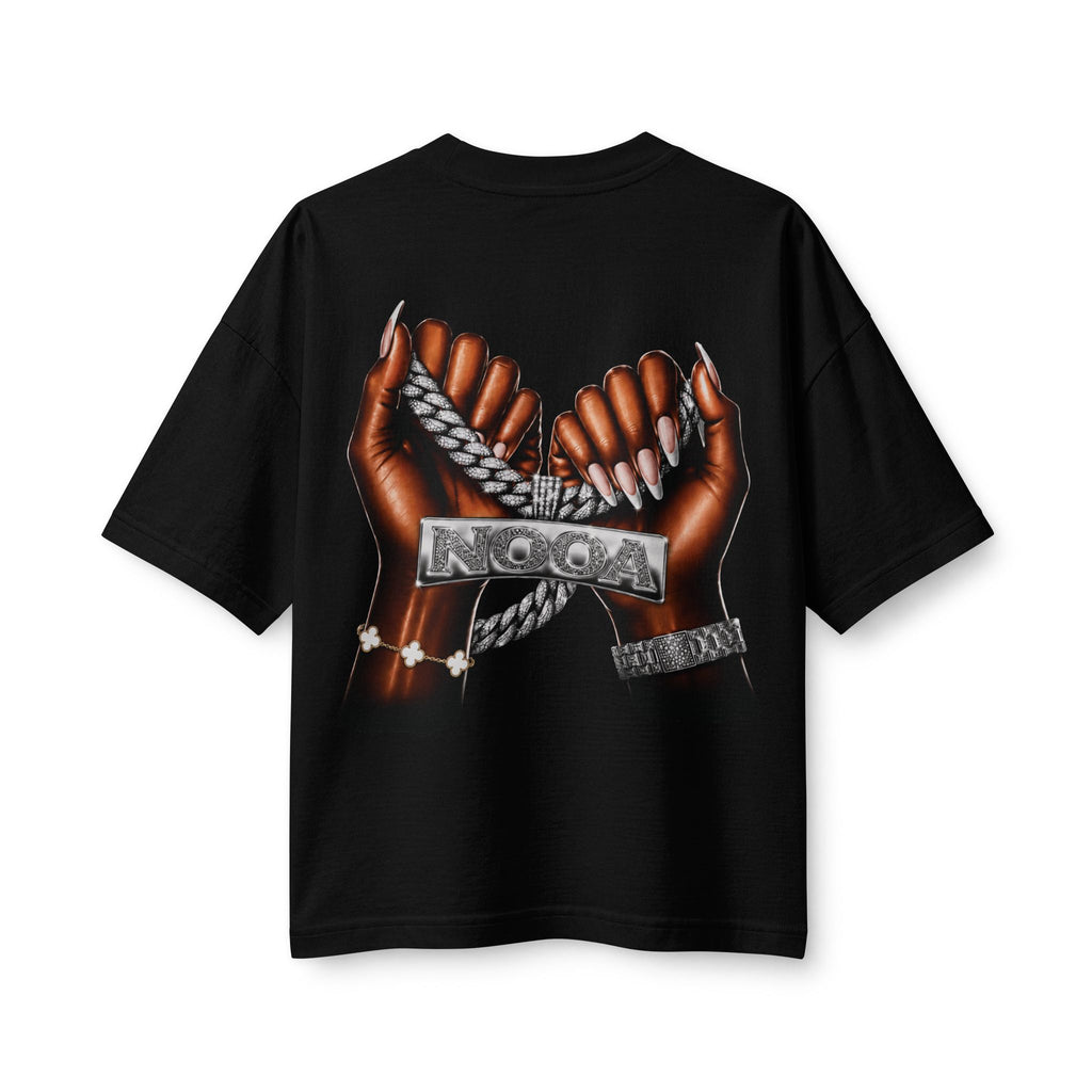 Curvy Silhouette & Bling Graphic Tee — NOGA NICKS Leopard Accent Women's T-Shirt