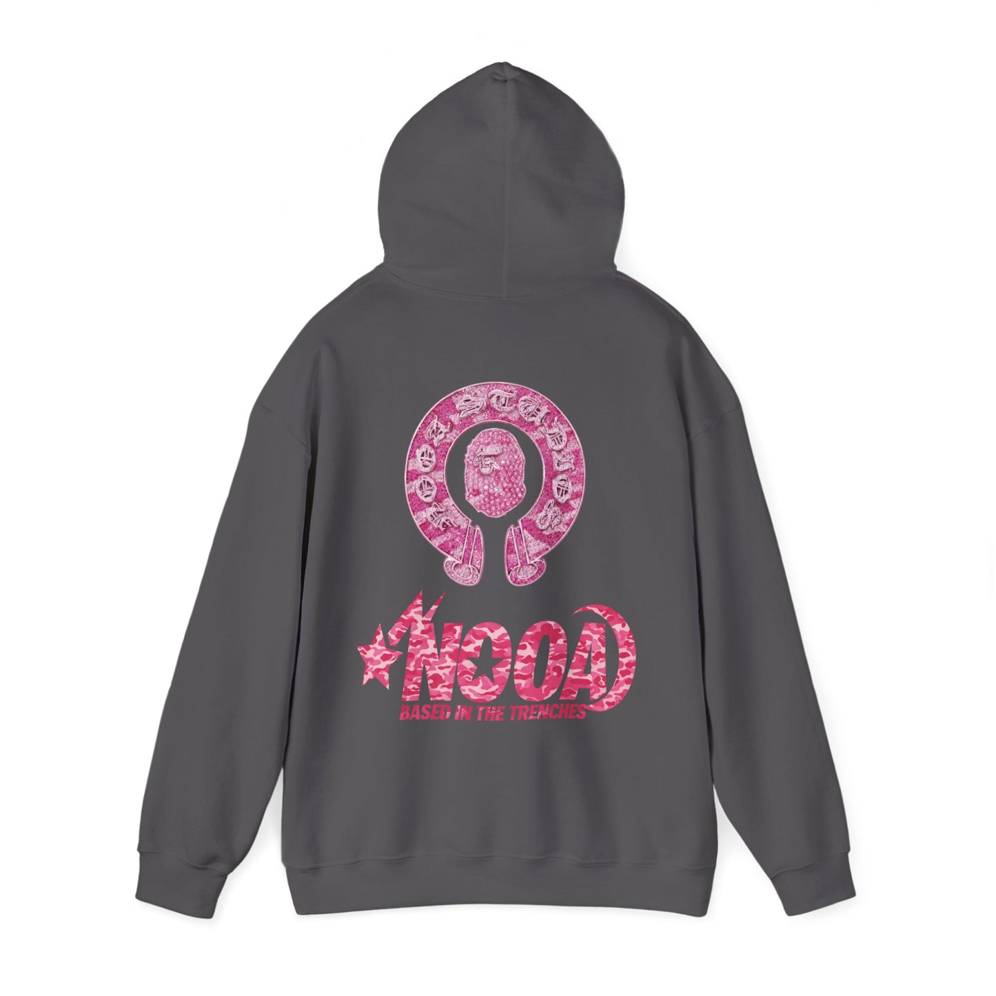 Hoodie — NOOA Pink Logo Graphic Hoodie (Based in the Trenches)