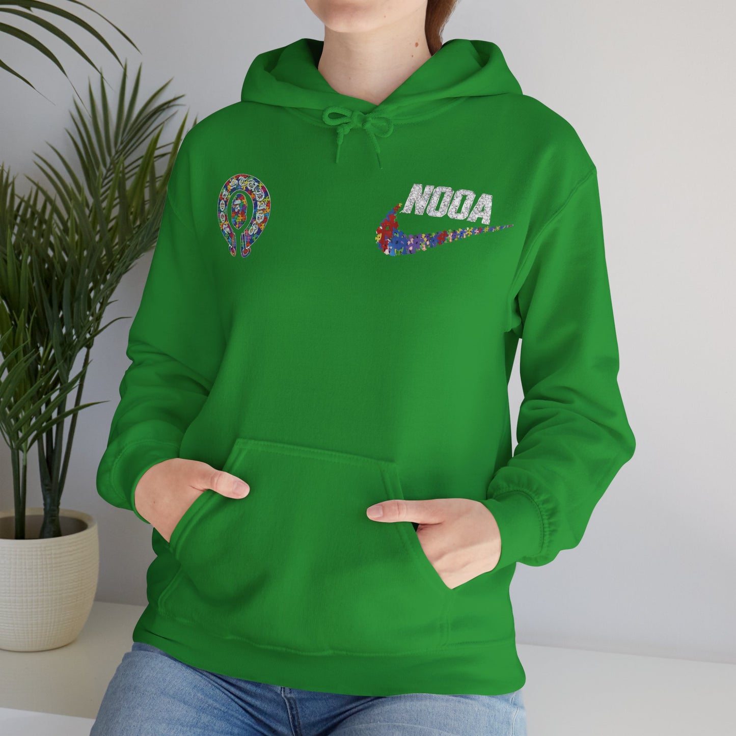 NOOA Floral Logo Hoodie - Colorful Nike Swoosh Pullover