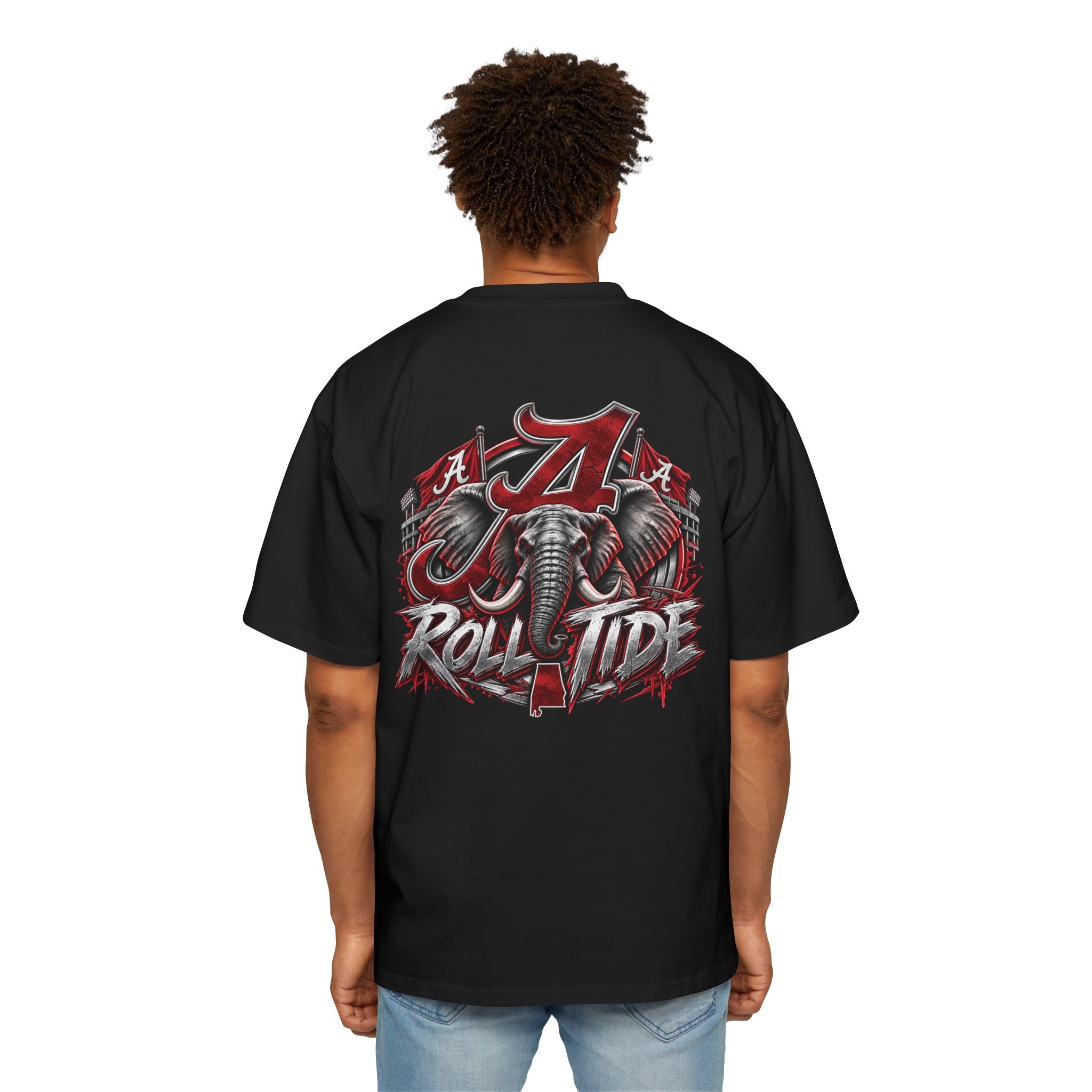 T-Shirt — 'Roll Tide' Crimson Elephant College Football Tee