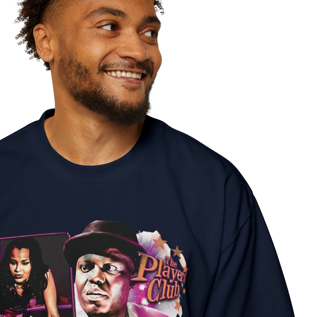 Men's Oversized Tee — Retro Hip-Hop Collage "Don't Let it Move" Graphic