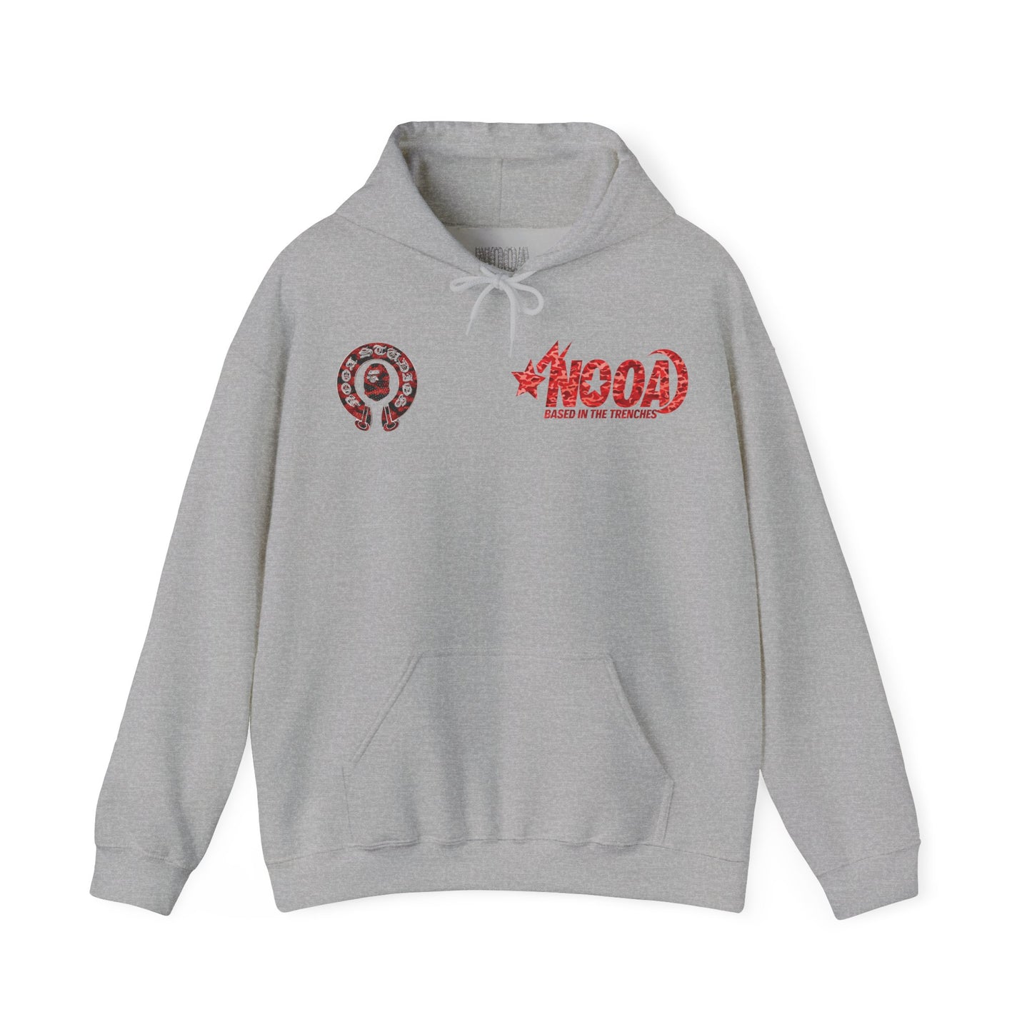NOOA 'Based in the Trenches' Graphic Hoodie — Retro Star Logo Pullover