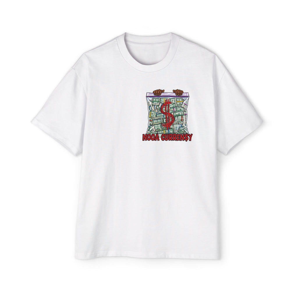 Money Bag Graphic Tee — "Nooa Currency" Oversized Men’s T-Shirt