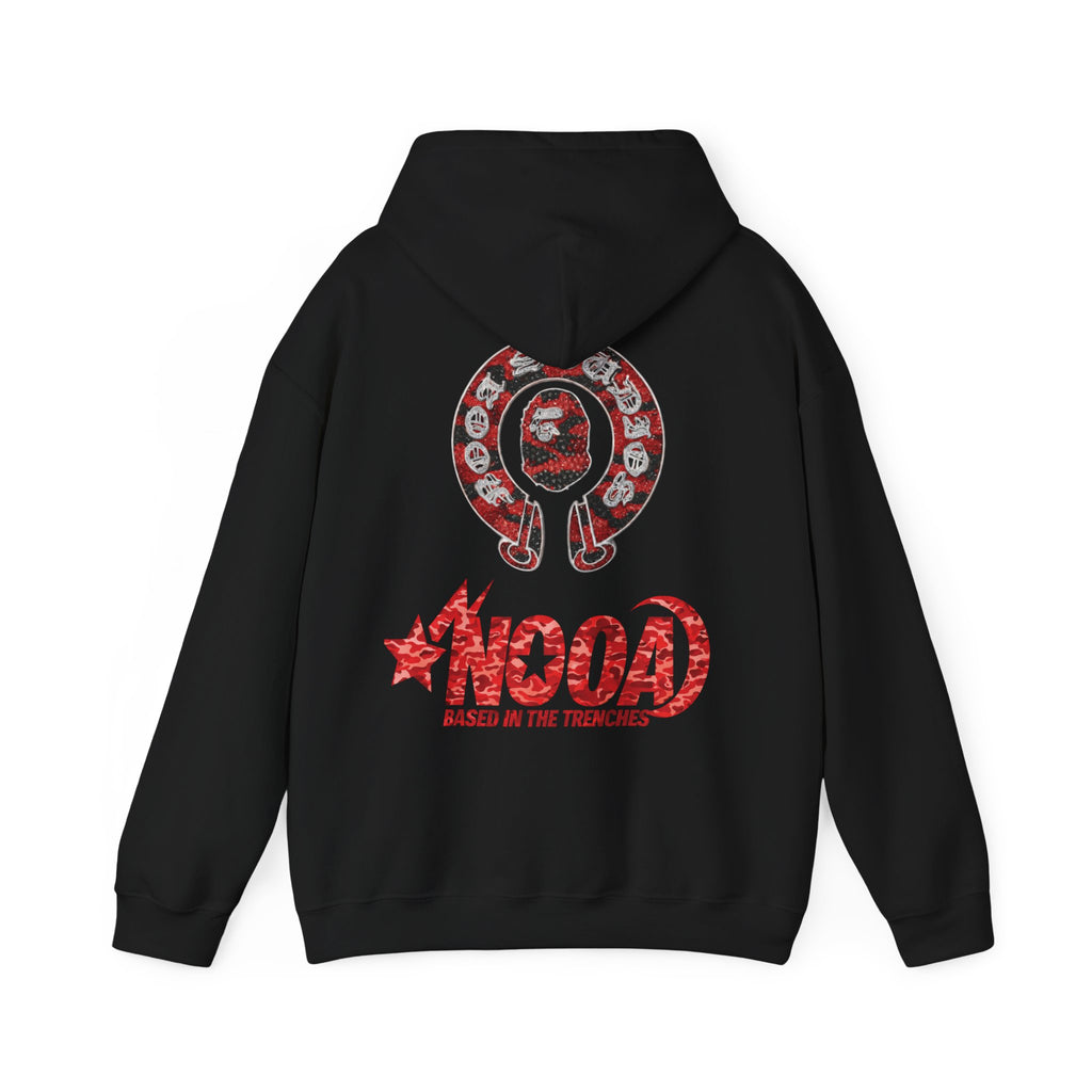 NOOA 'Based in the Trenches' Graphic Hoodie — Retro Star Logo Pullover