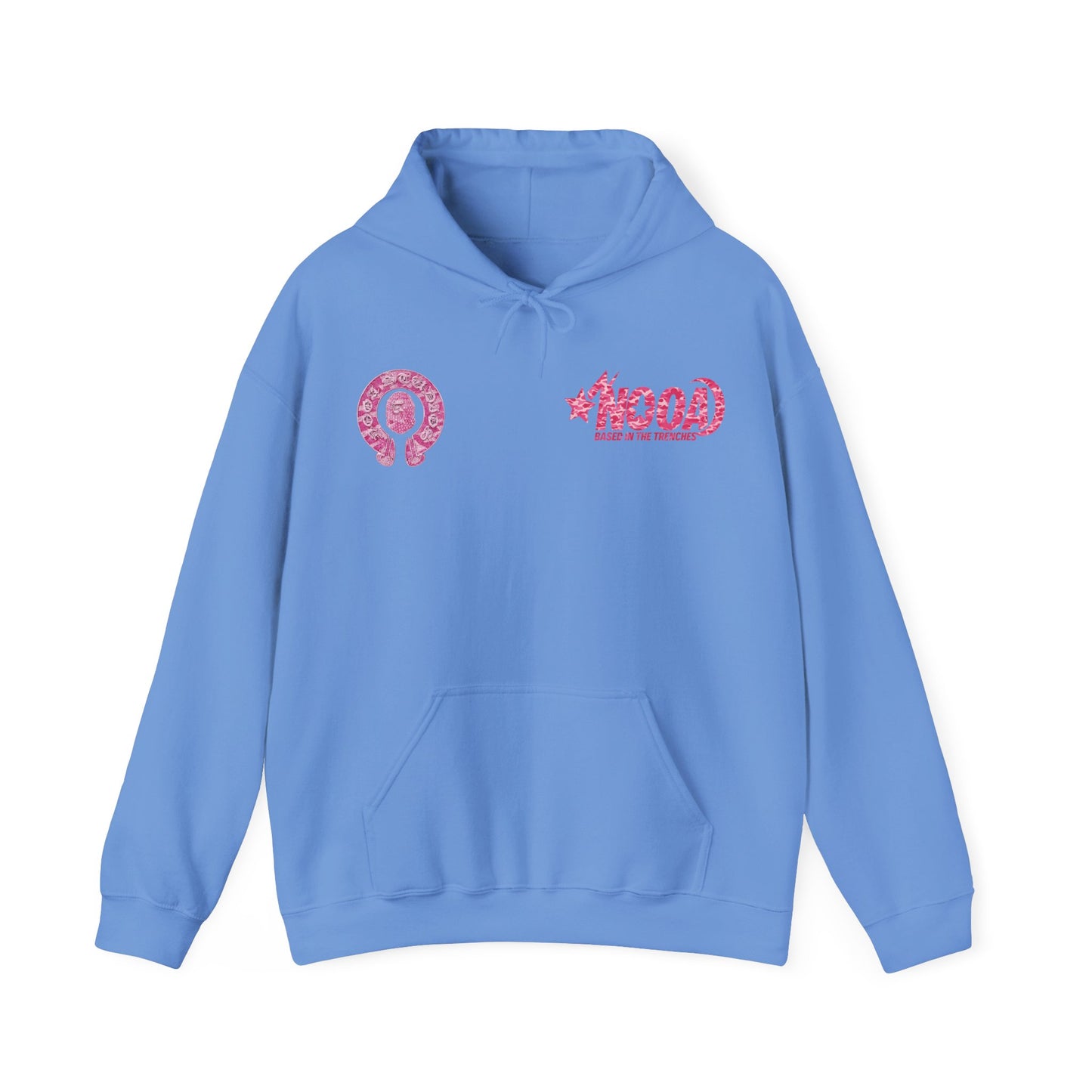 Hoodie — NOOA Pink Logo Graphic Hoodie (Based in the Trenches)