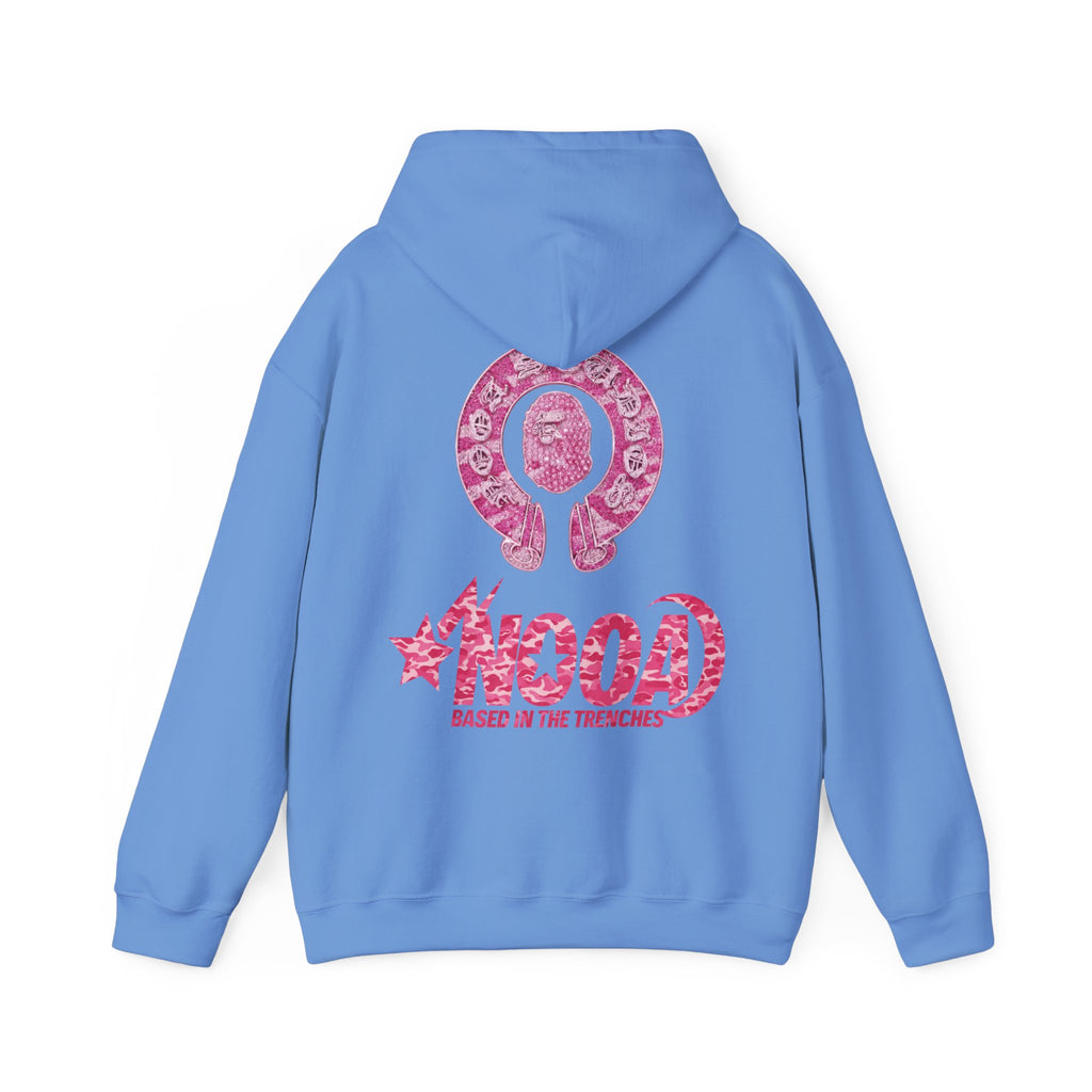 Hoodie — NOOA Pink Logo Graphic Hoodie (Based in the Trenches)