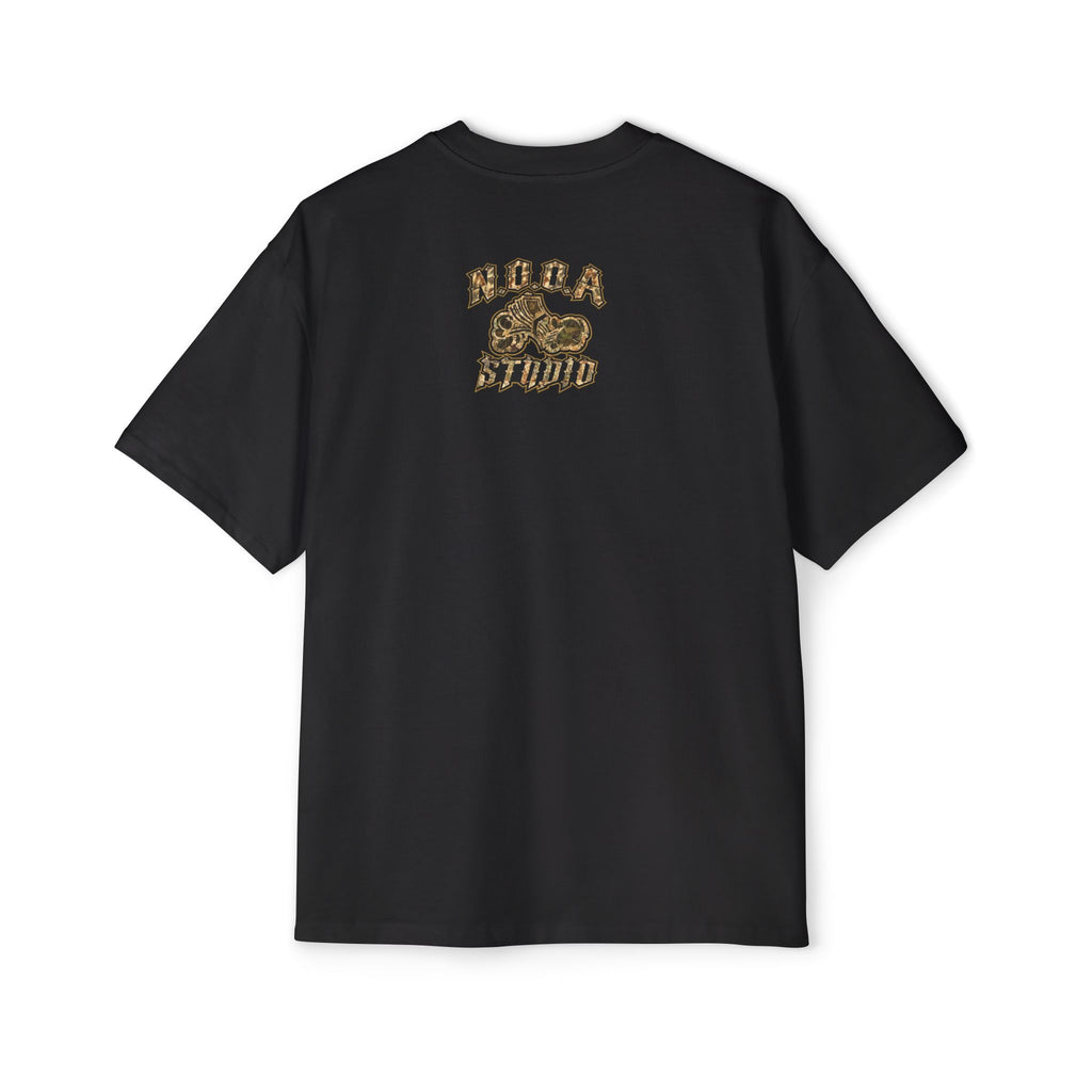 Men's Oversized Tee — Retro Hip-Hop Collage "Don't Let it Move" Graphic