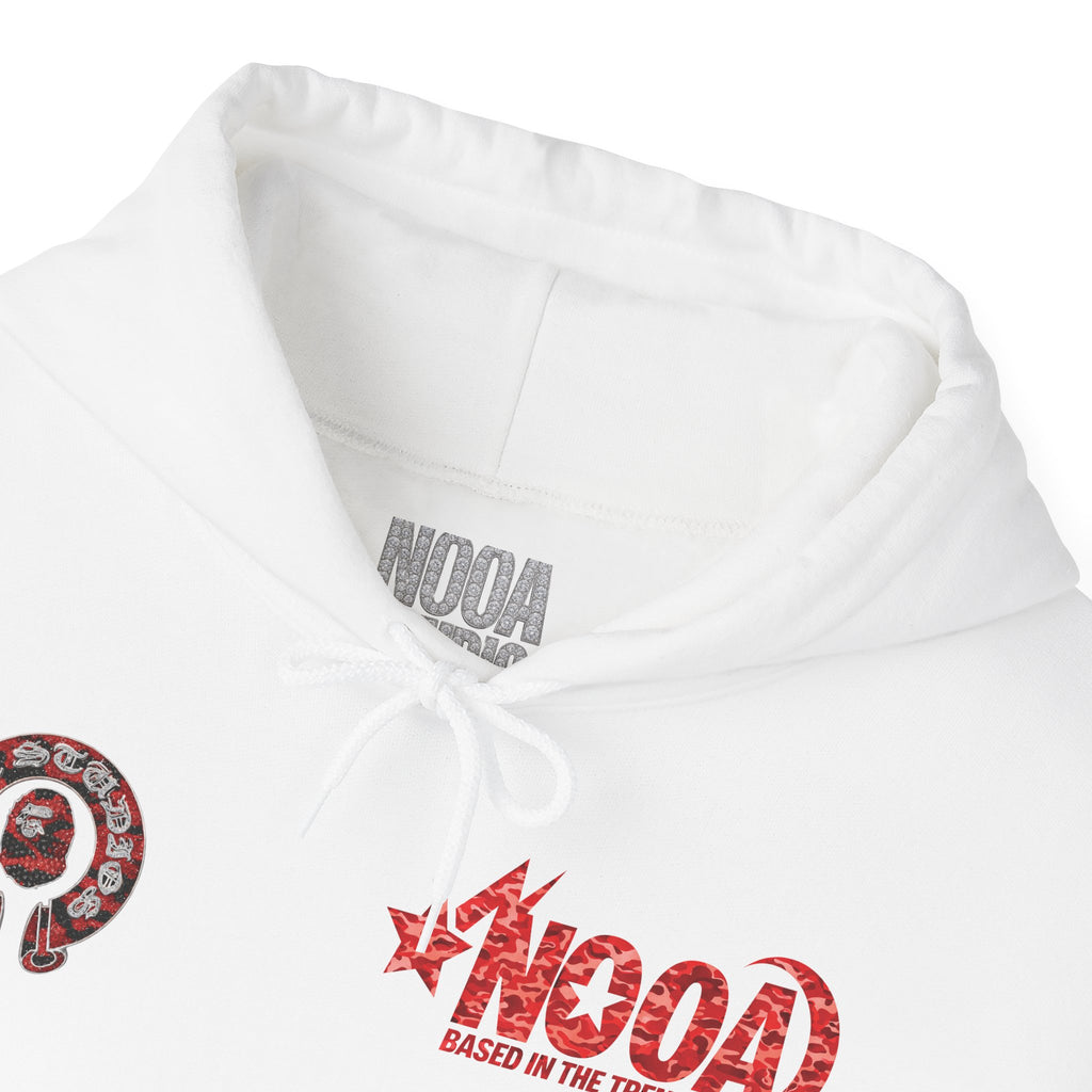 NOOA 'Based in the Trenches' Graphic Hoodie — Retro Star Logo Pullover