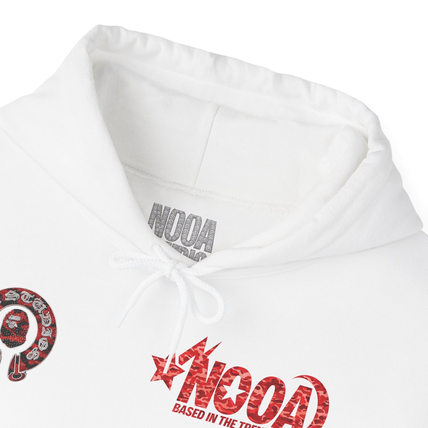 NOOA 'Based in the Trenches' Graphic Hoodie — Retro Star Logo Pullover