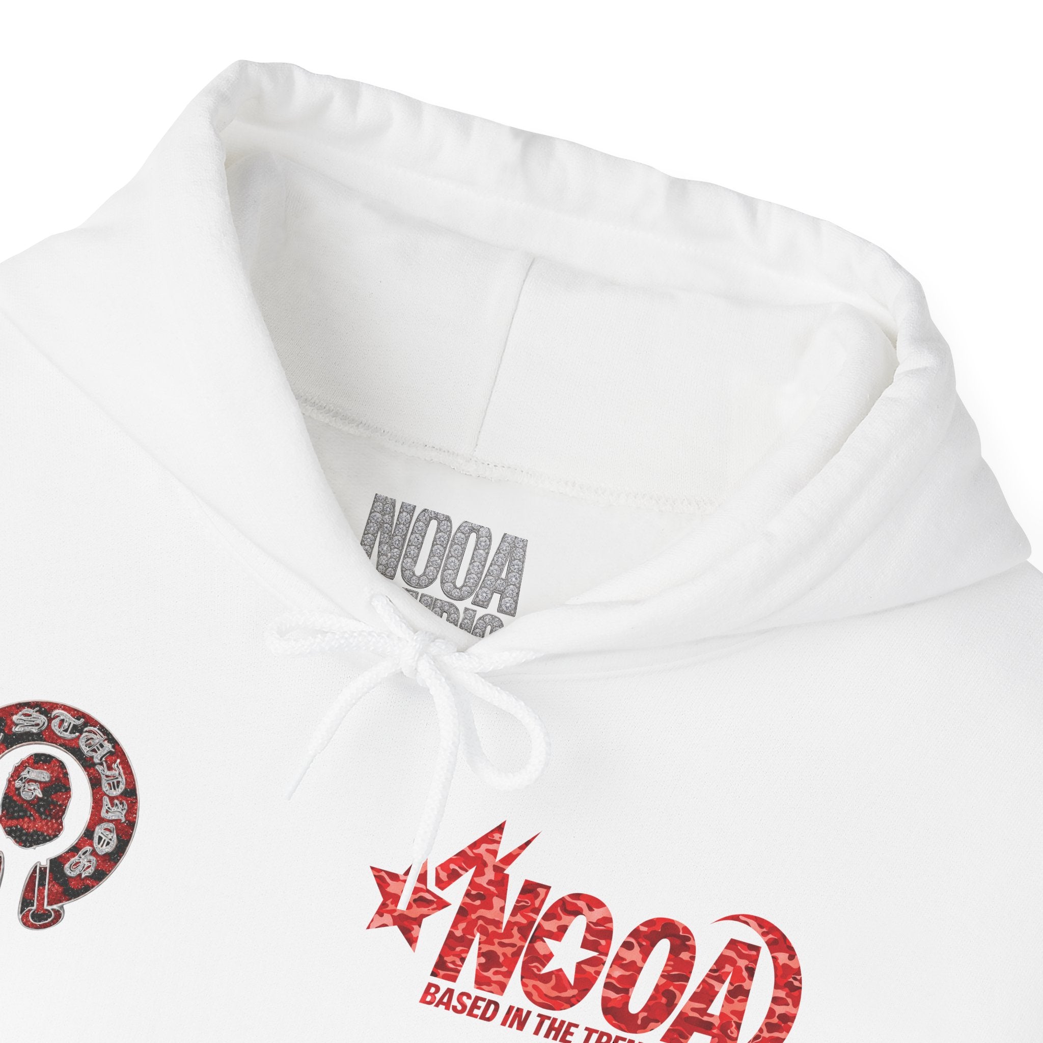 NOOA 'Based in the Trenches' Graphic Hoodie — Retro Star Logo Pullover