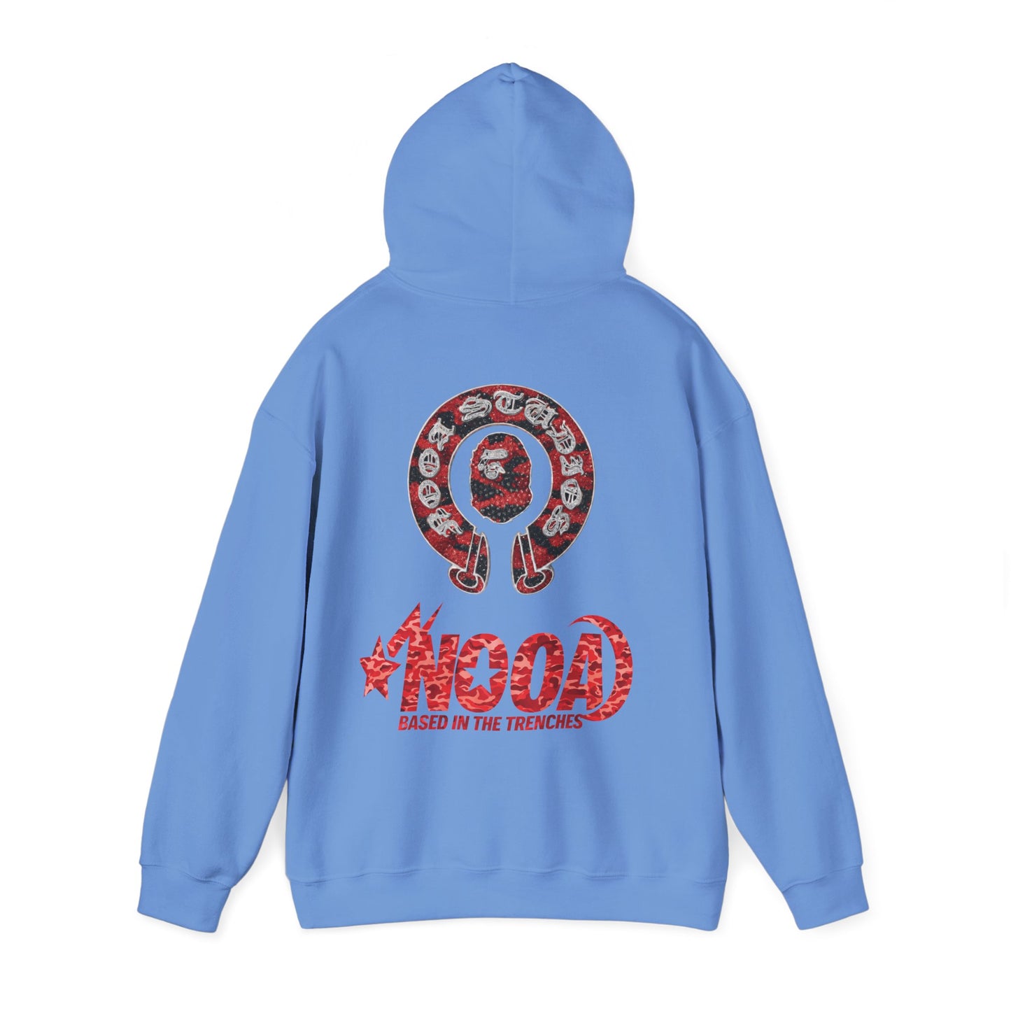 NOOA 'Based in the Trenches' Graphic Hoodie — Retro Star Logo Pullover