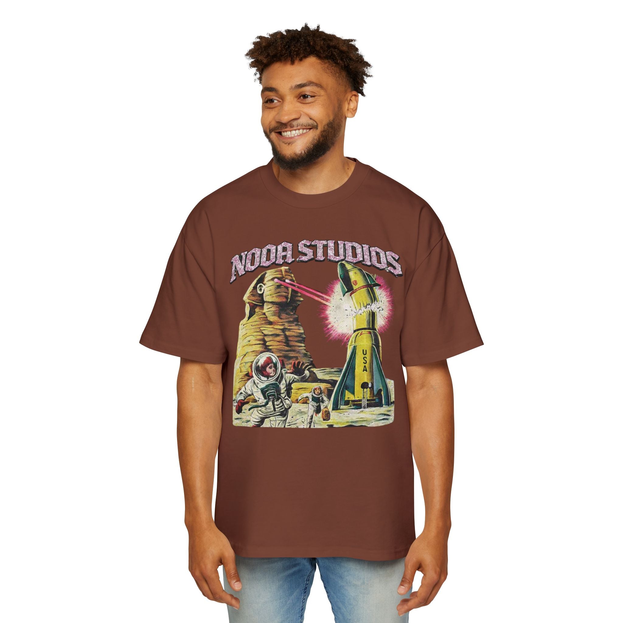 Vintage Space Tour T‑Shirt — "Nooa Studios 2026 World Tour" Graphic Tee