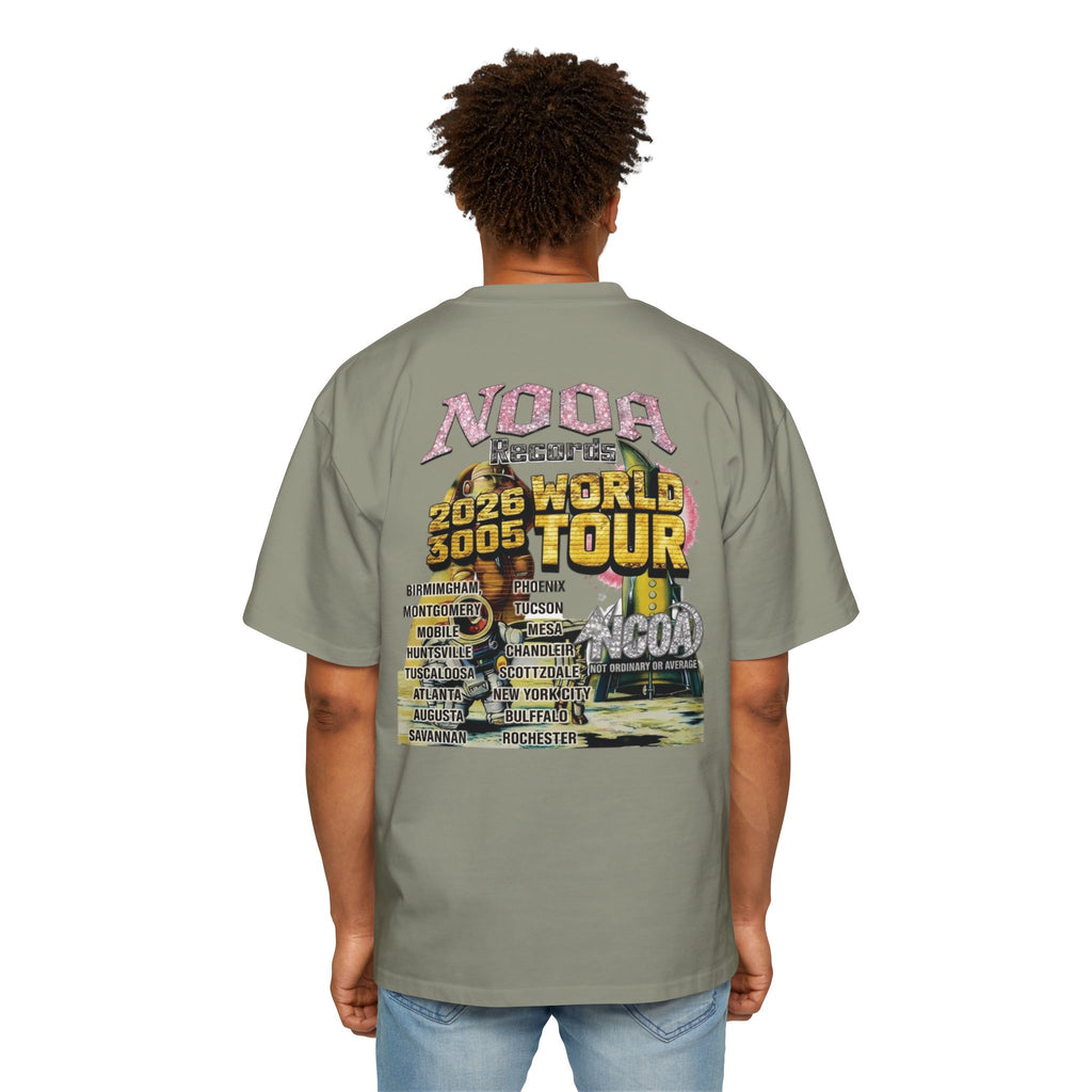 Vintage Space Tour T‑Shirt — "Nooa Studios 2026 World Tour" Graphic Tee