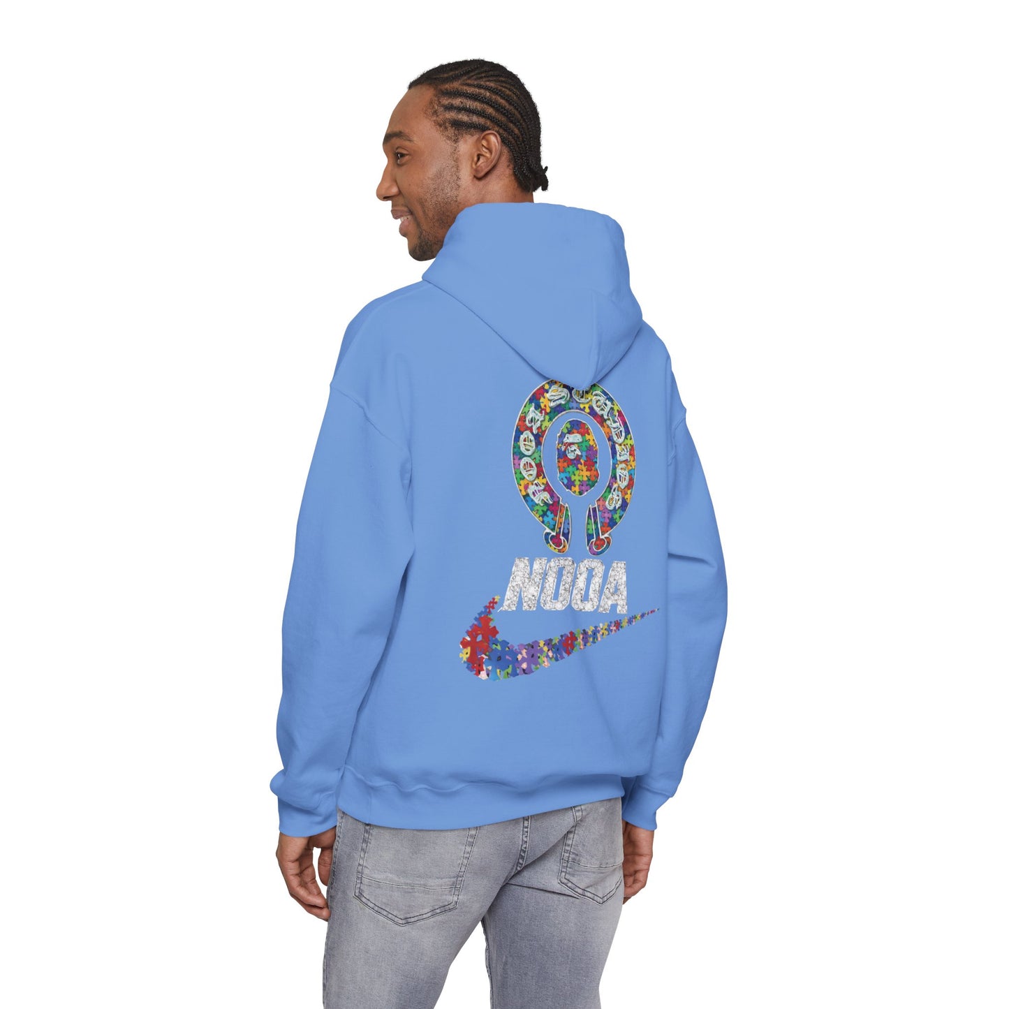 NOOA Floral Logo Hoodie - Colorful Nike Swoosh Pullover