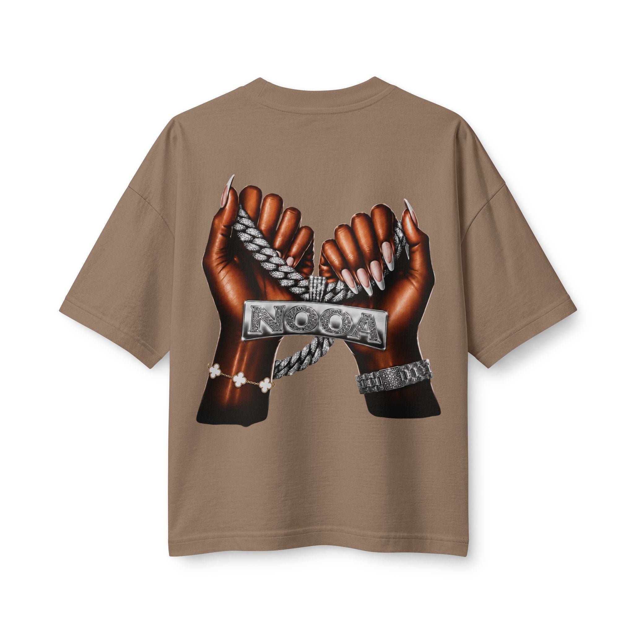 Curvy Silhouette & Bling Graphic Tee — NOGA NICKS Leopard Accent Women's T-Shirt