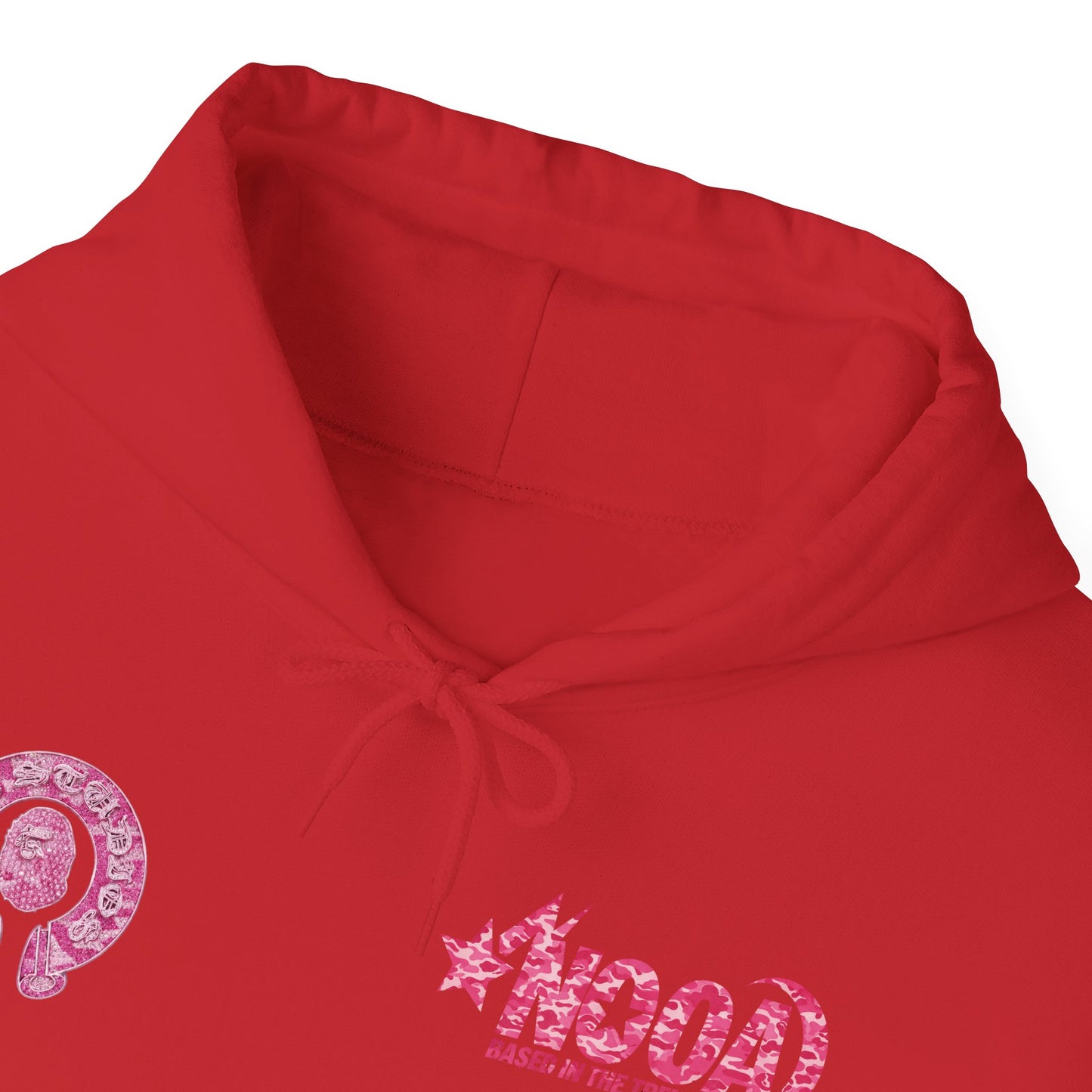 Hoodie — NOOA Pink Logo Graphic Hoodie (Based in the Trenches)