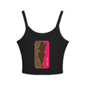 Spaghetti Tank Top — Bold Curvy Silhouette & Bling Graphic Crop