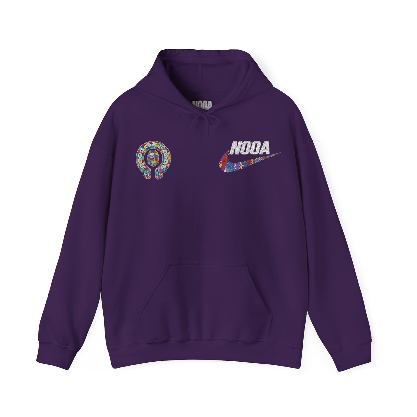 NOOA Floral Logo Hoodie - Colorful Nike Swoosh Pullover