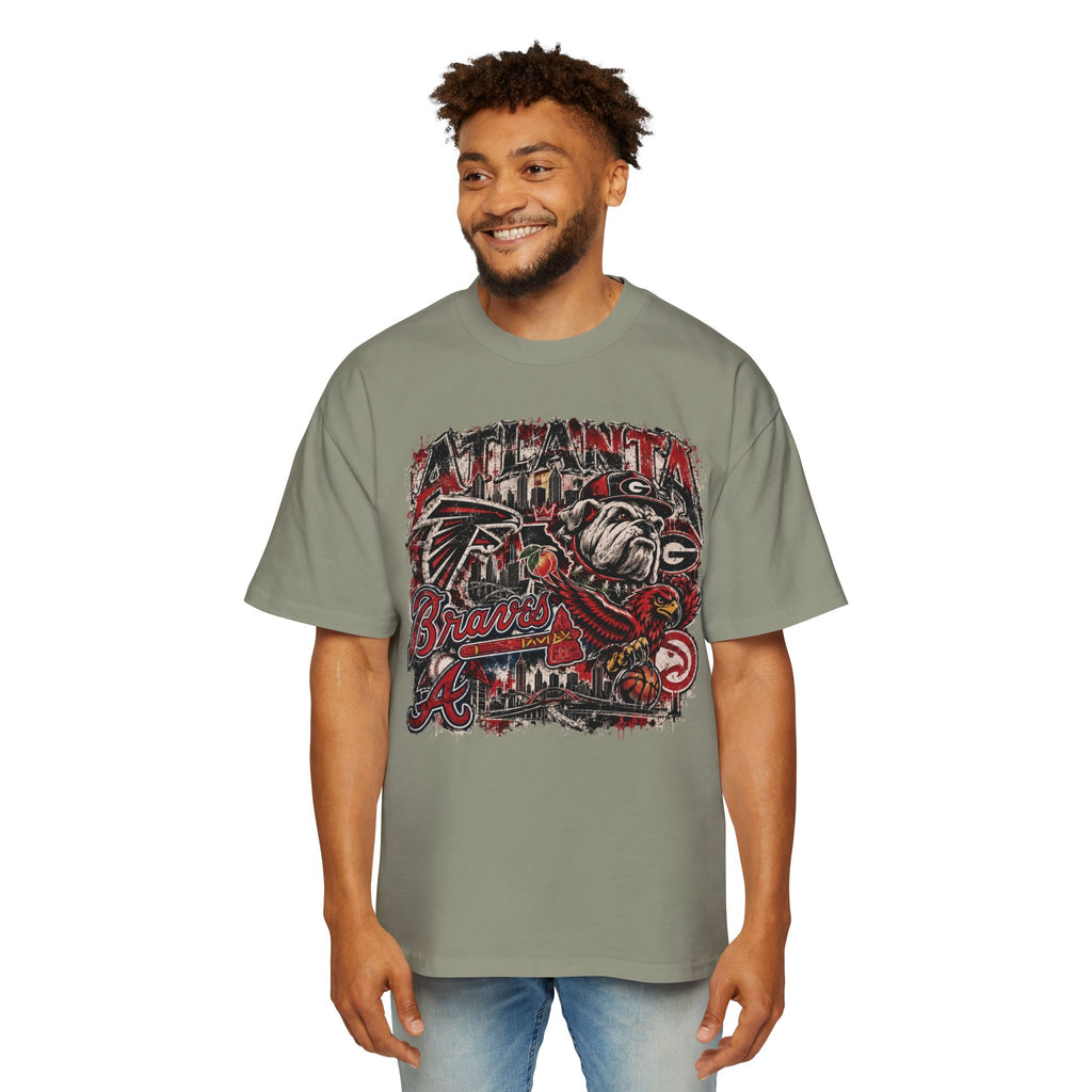 Atlanta Sports Graphic Tee - Falcons & Braves Vintage Mashup