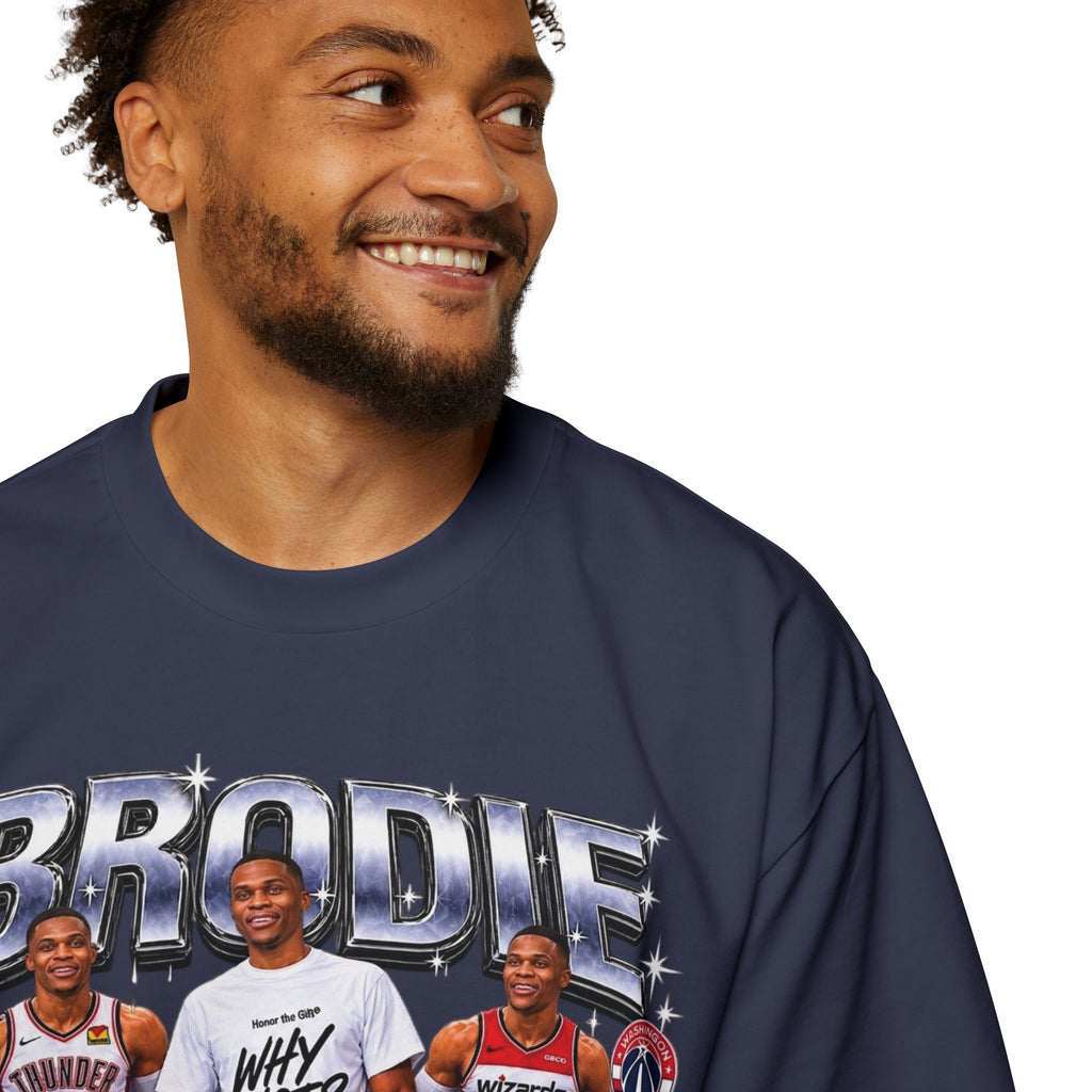 Westbrook 'The Beast' Graphic Tee — Retro Basketball Collage Shirt