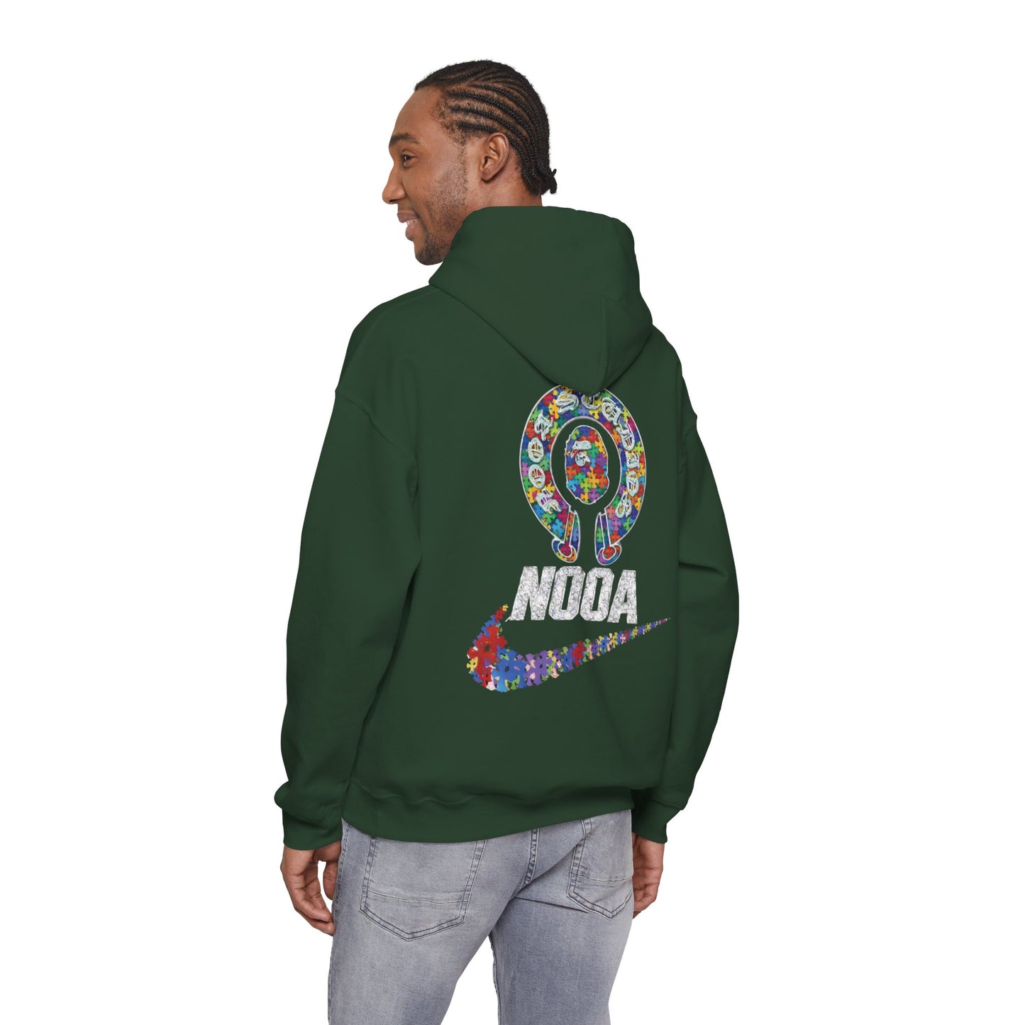 NOOA Floral Logo Hoodie - Colorful Nike Swoosh Pullover