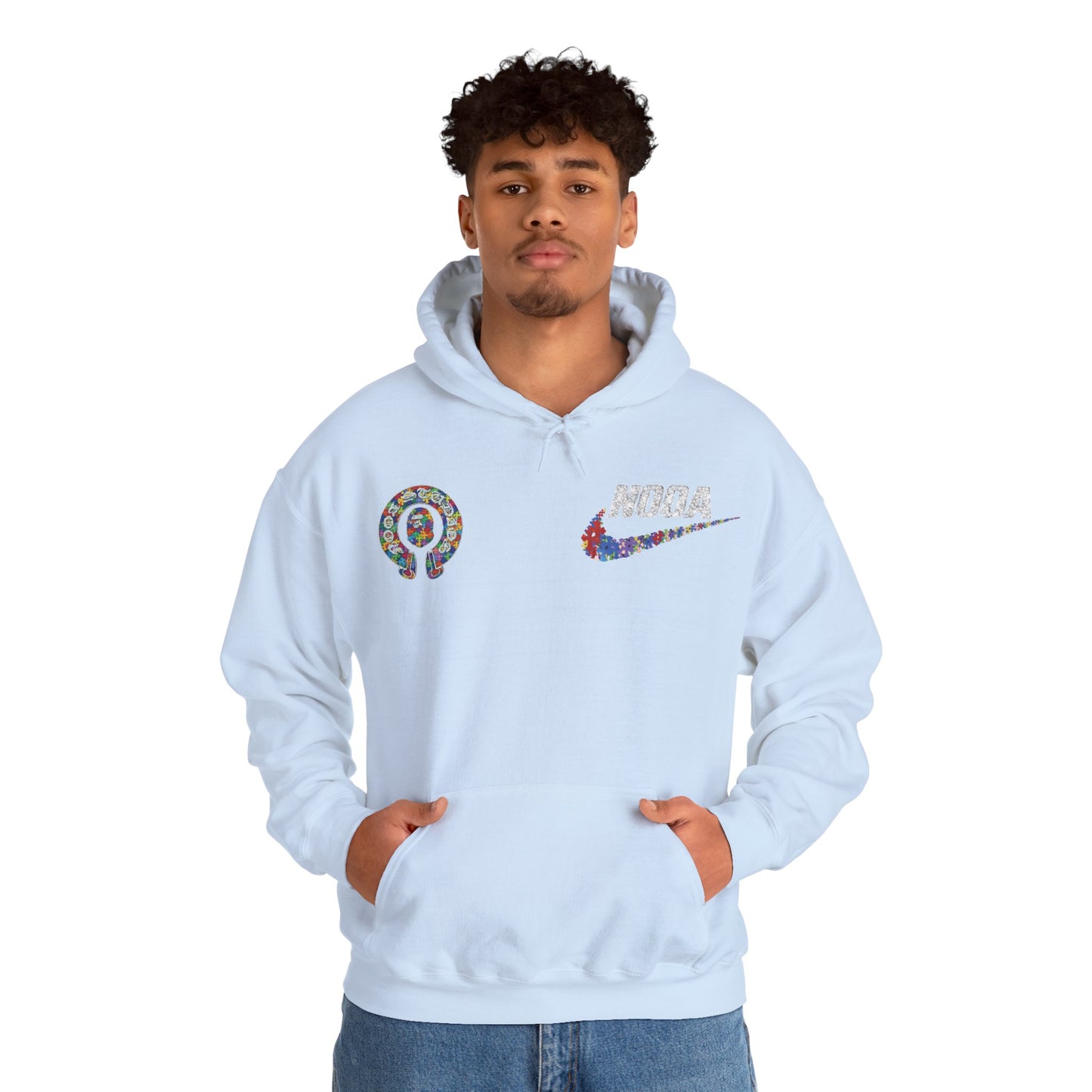 NOOA Floral Logo Hoodie - Colorful Nike Swoosh Pullover