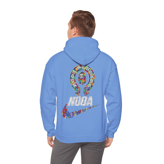 NOOA Floral Logo Hoodie - Colorful Nike Swoosh Pullover