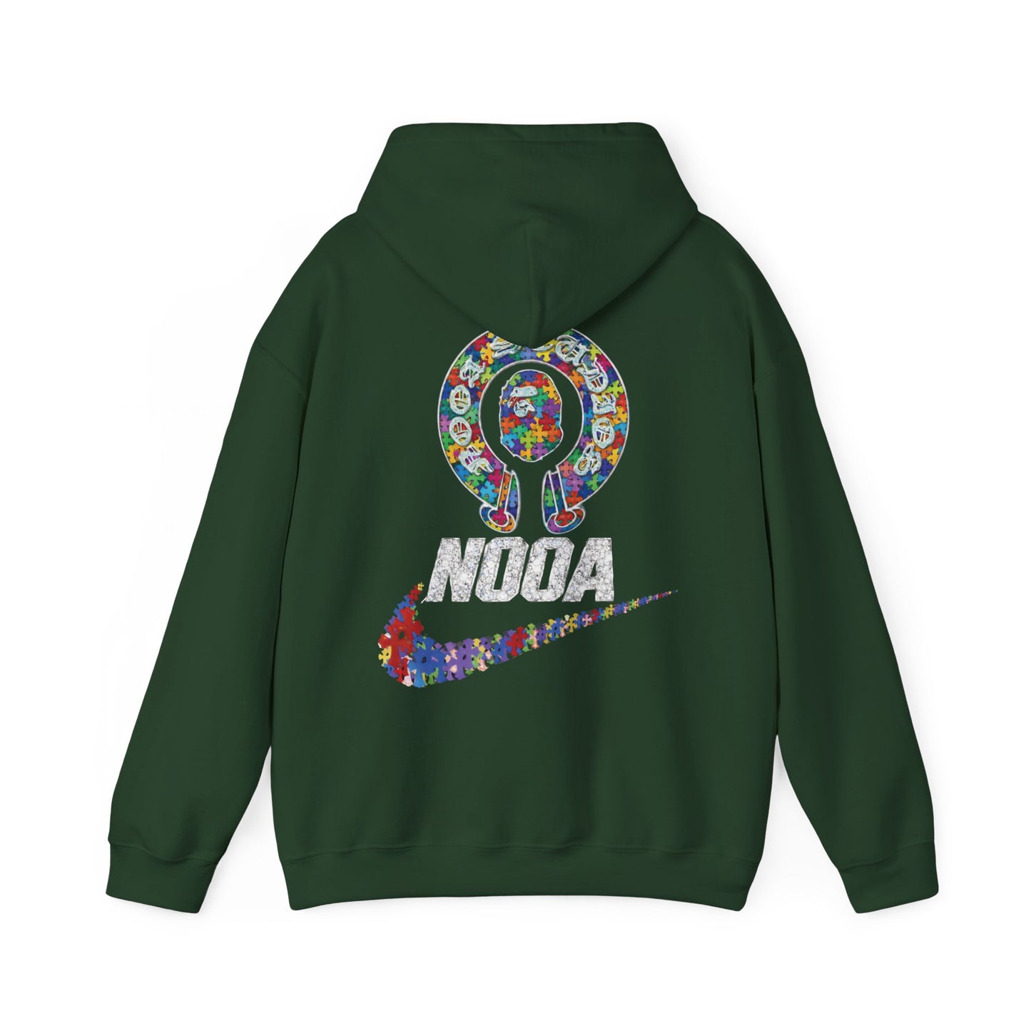 NOOA Floral Logo Hoodie - Colorful Nike Swoosh Pullover