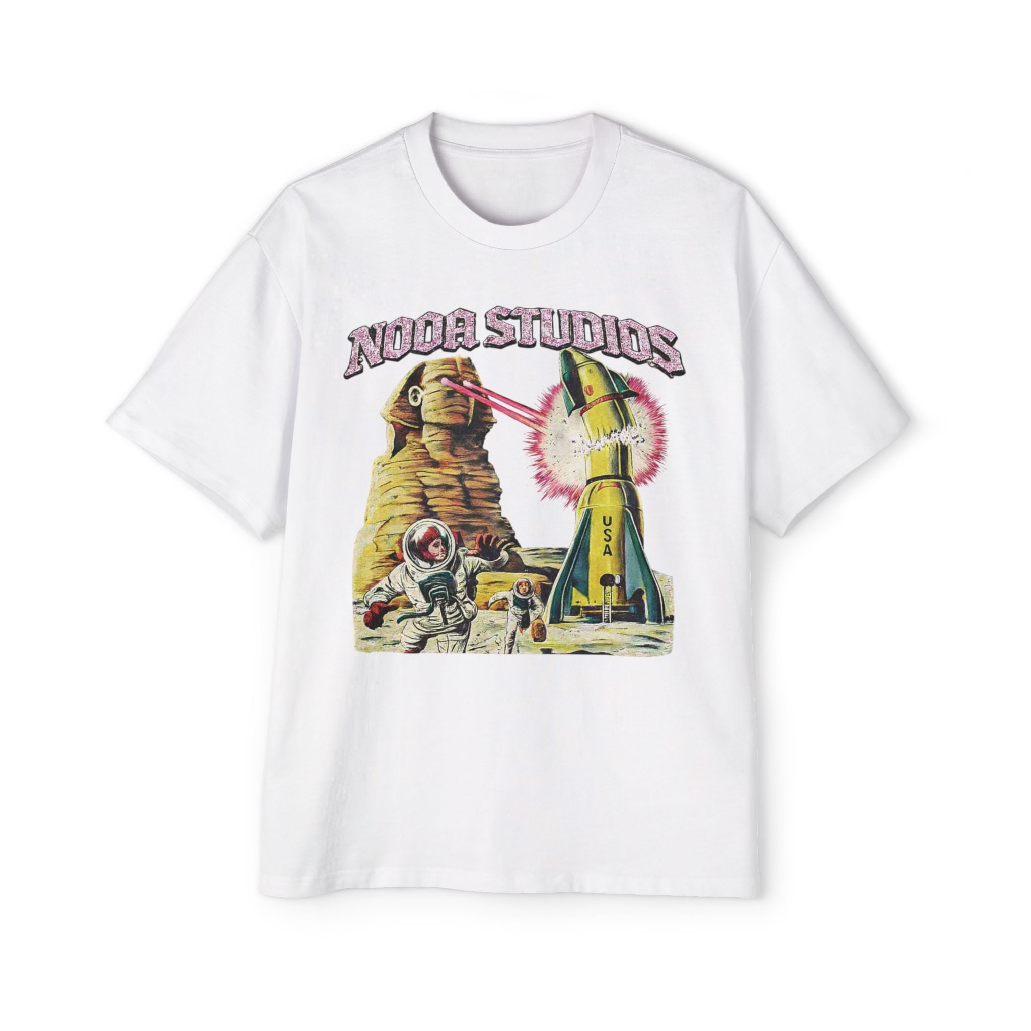 Vintage Space Tour T‑Shirt — "Nooa Studios 2026 World Tour" Graphic Tee
