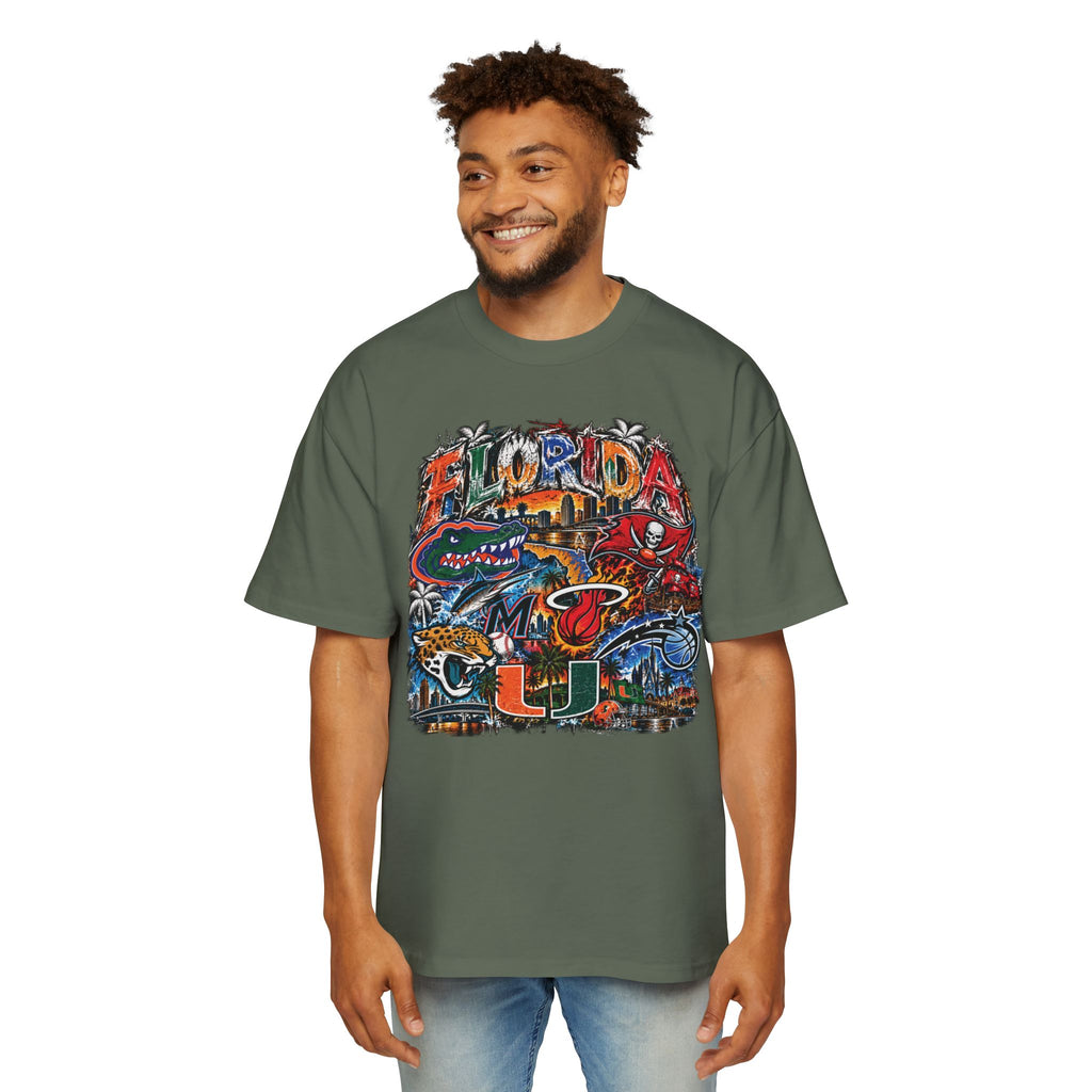 Florida Vintage Collage Tee — University of Miami Hurricanes Graphic Shirt