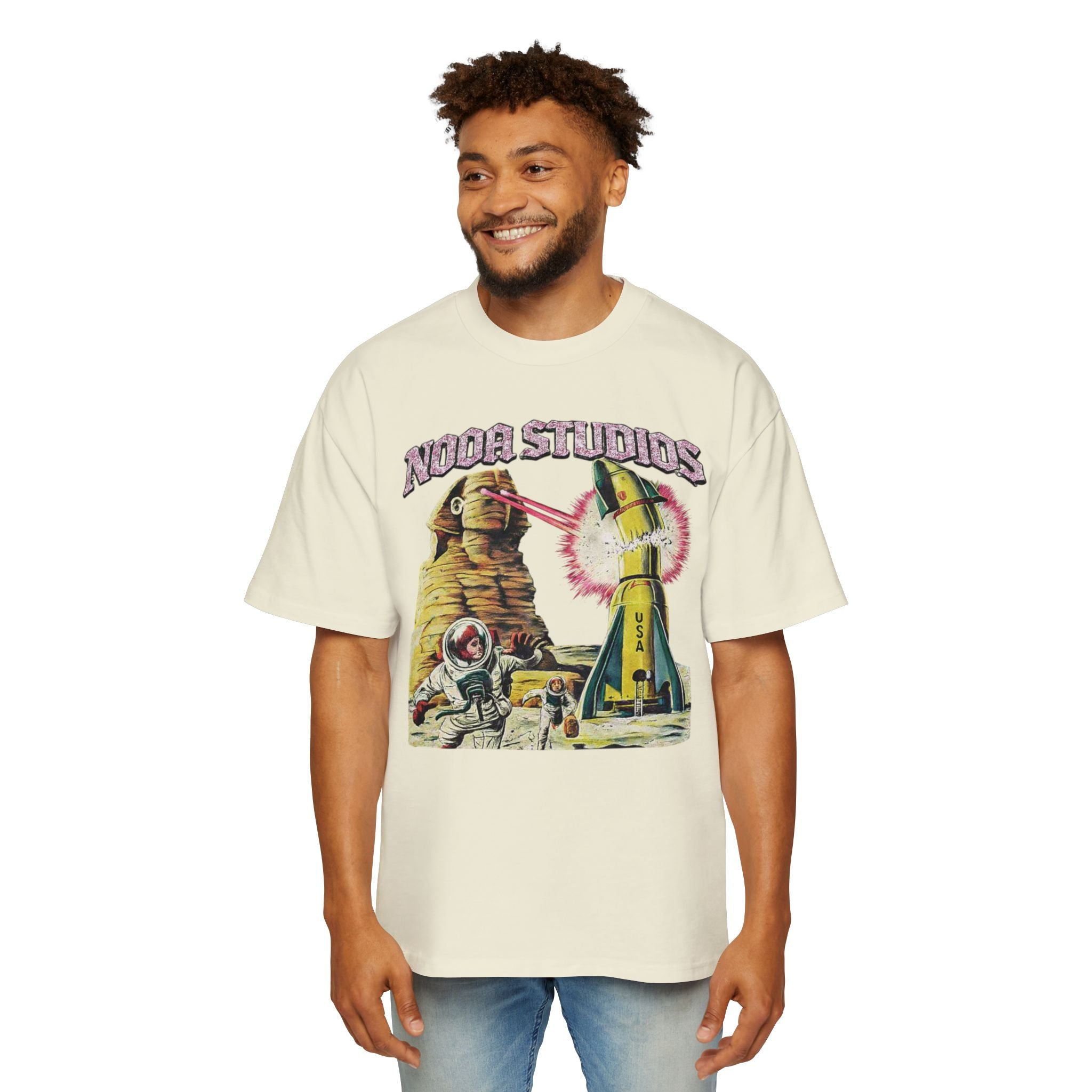 Vintage Space Tour T‑Shirt — "Nooa Studios 2026 World Tour" Graphic Tee