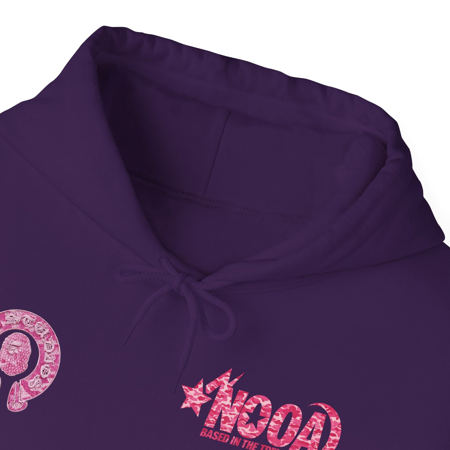 Hoodie — NOOA Pink Logo Graphic Hoodie (Based in the Trenches)
