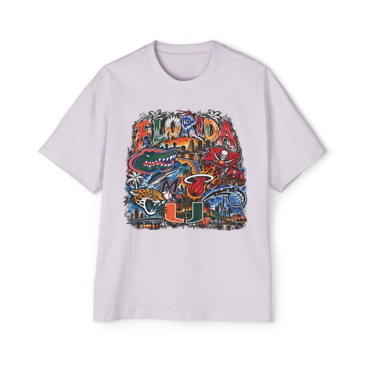 Florida Vintage Collage Tee — University of Miami Hurricanes Graphic Shirt