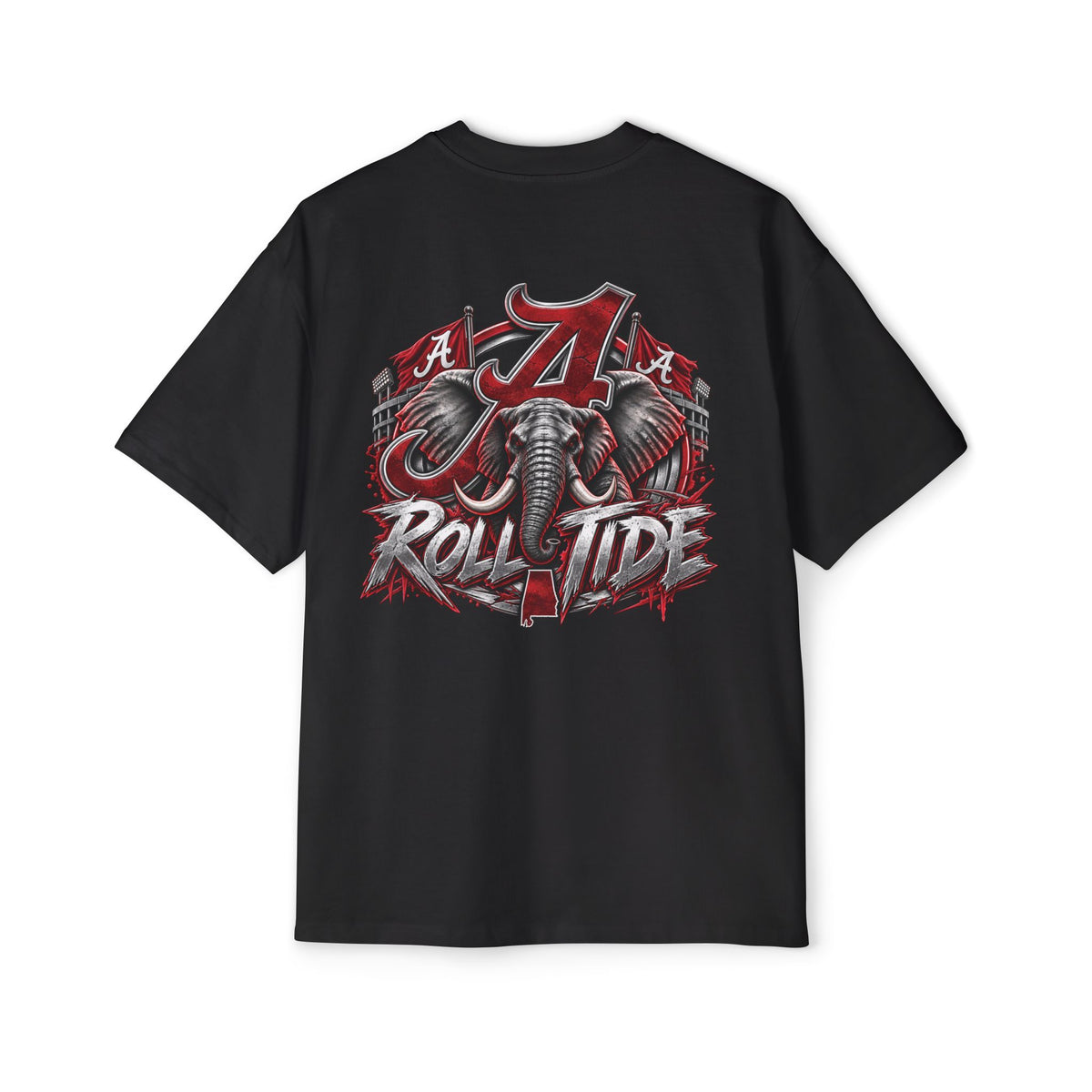 T-Shirt — 'Roll Tide' Crimson Elephant College Football Tee