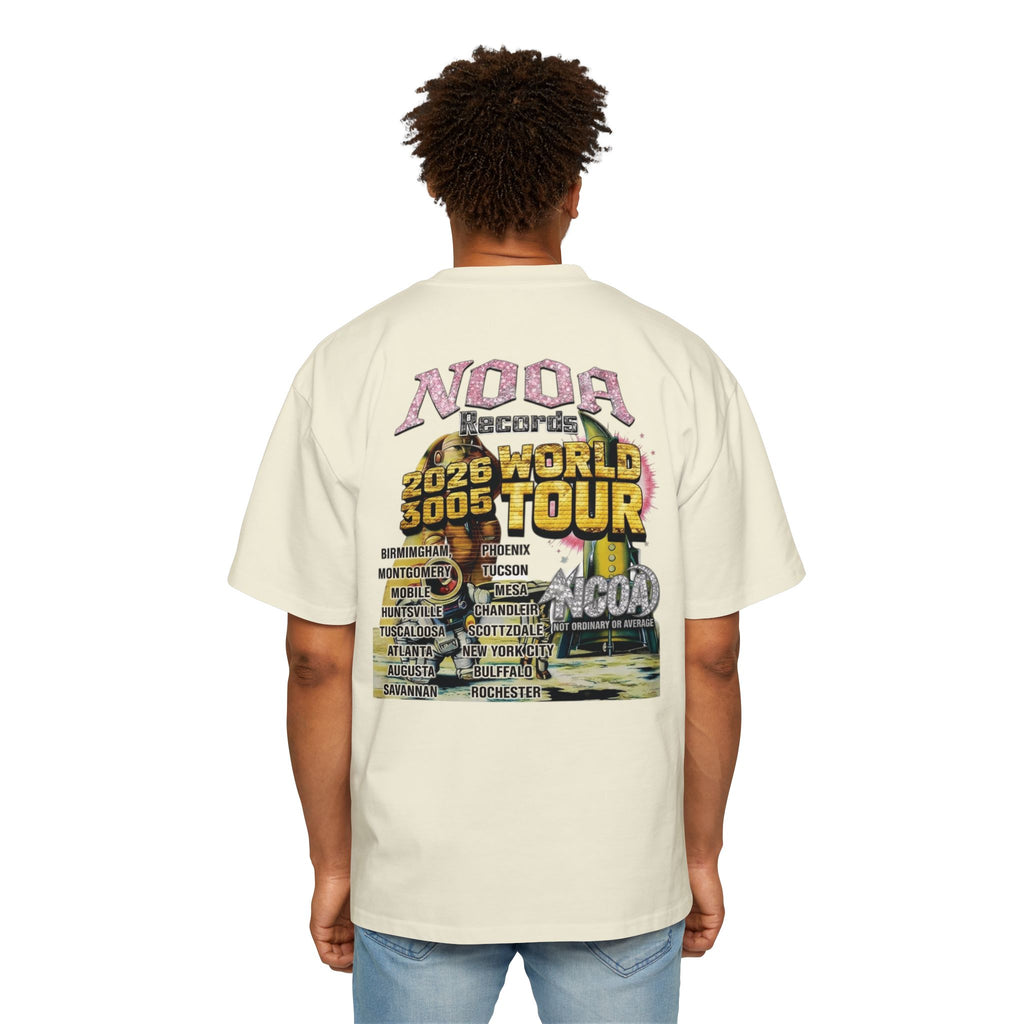 Vintage Space Tour T‑Shirt — "Nooa Studios 2026 World Tour" Graphic Tee