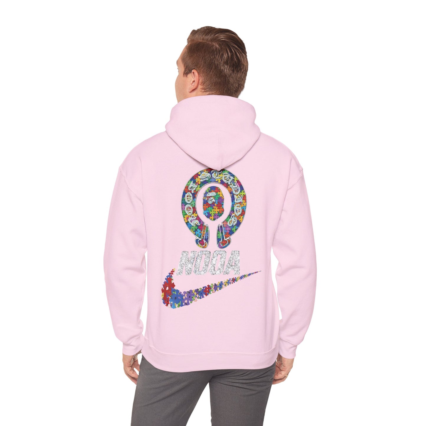 NOOA Floral Logo Hoodie - Colorful Nike Swoosh Pullover