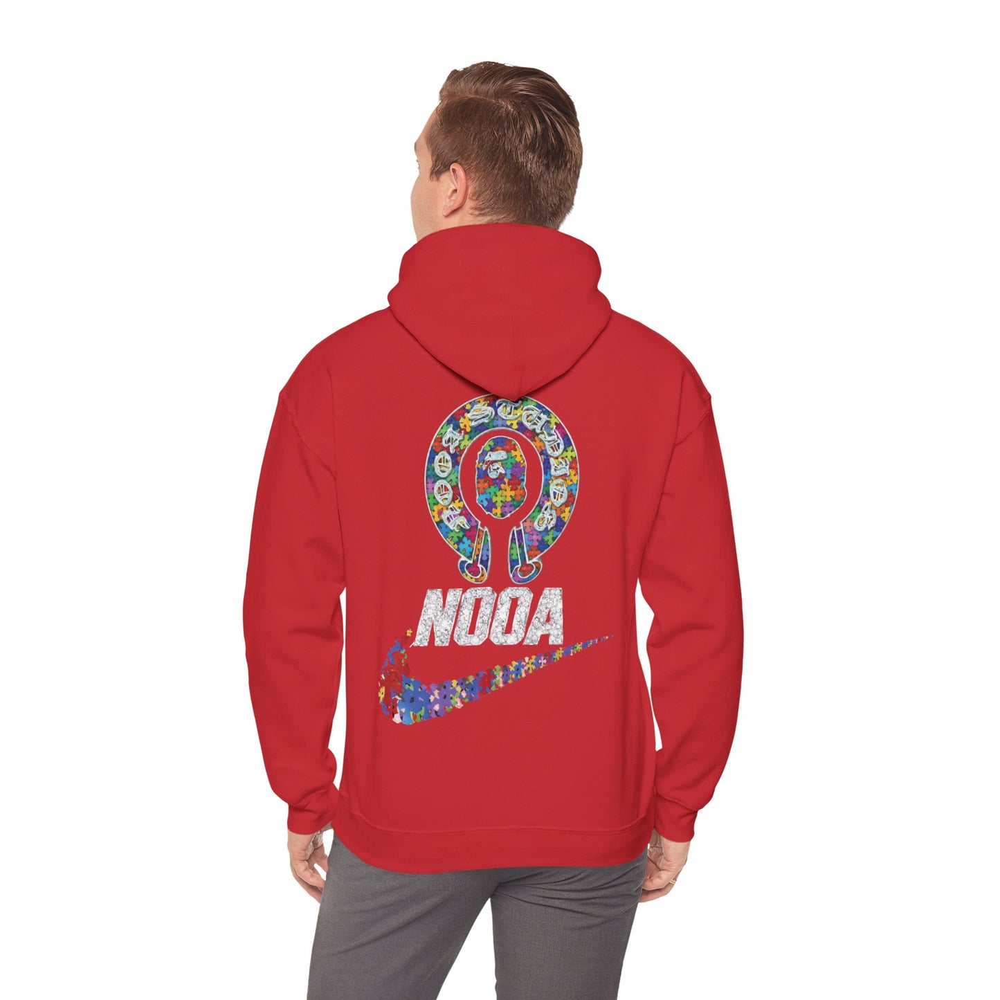 NOOA Floral Logo Hoodie - Colorful Nike Swoosh Pullover