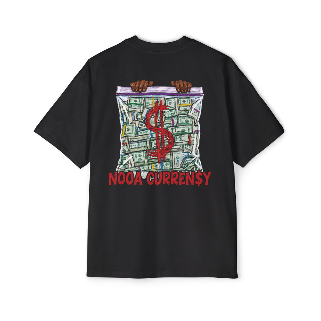 Money Bag Graphic Tee — "Nooa Currency" Oversized Men’s T-Shirt