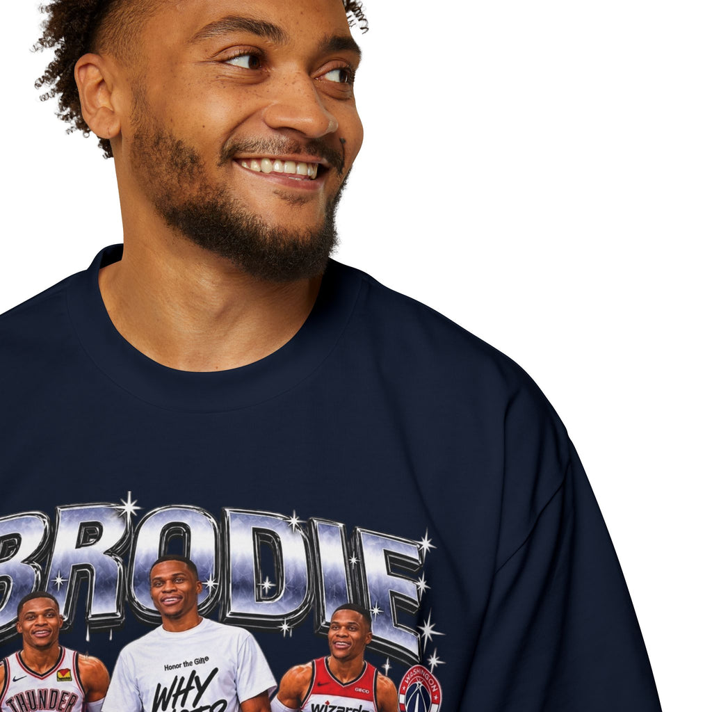 Westbrook 'The Beast' Graphic Tee — Retro Basketball Collage Shirt