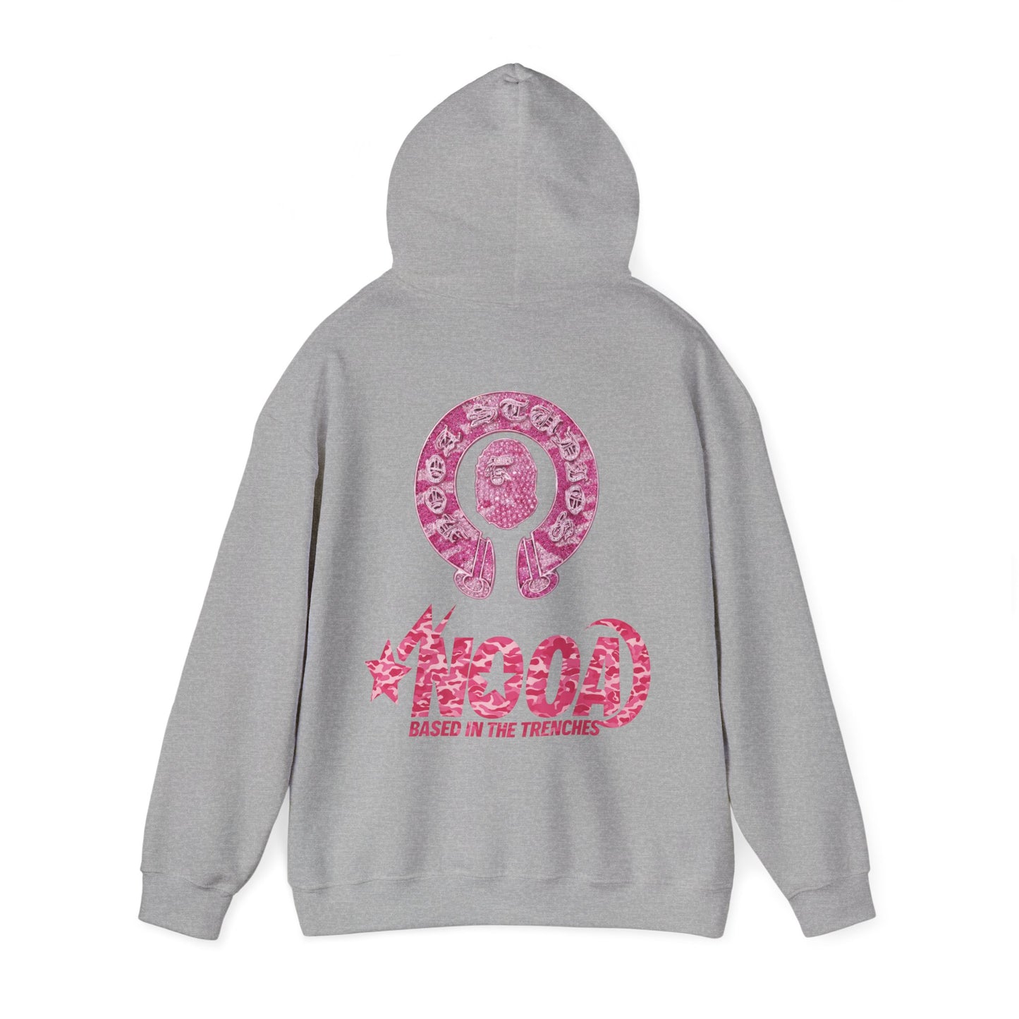 Hoodie — NOOA Pink Logo Graphic Hoodie (Based in the Trenches)