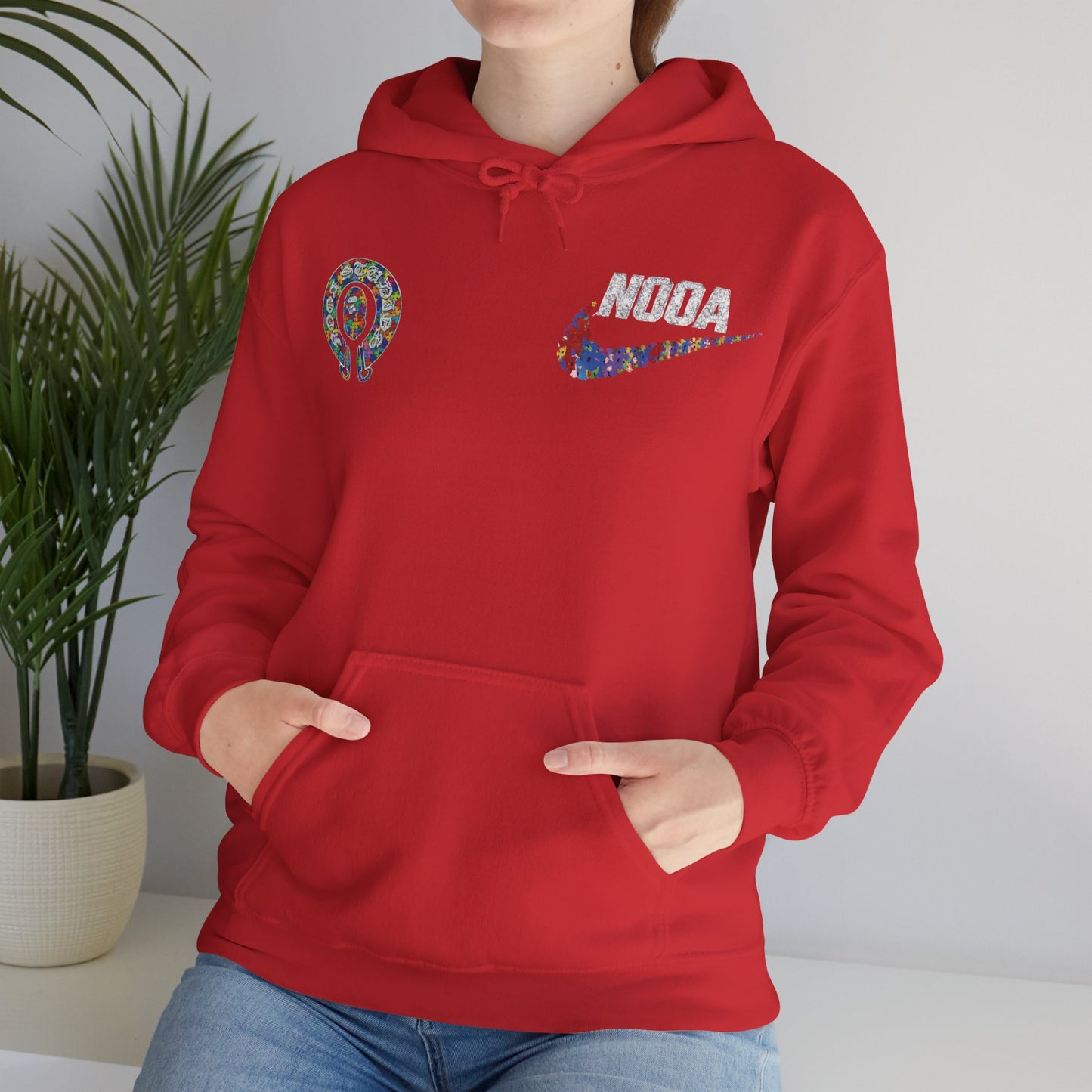 NOOA Floral Logo Hoodie - Colorful Nike Swoosh Pullover
