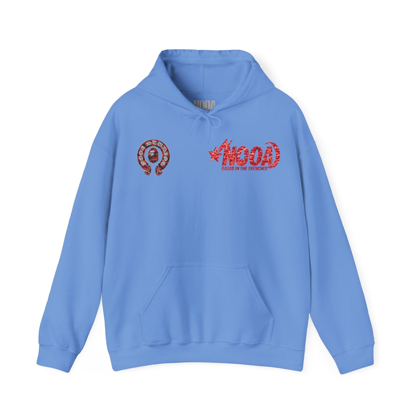 NOOA 'Based in the Trenches' Graphic Hoodie — Retro Star Logo Pullover