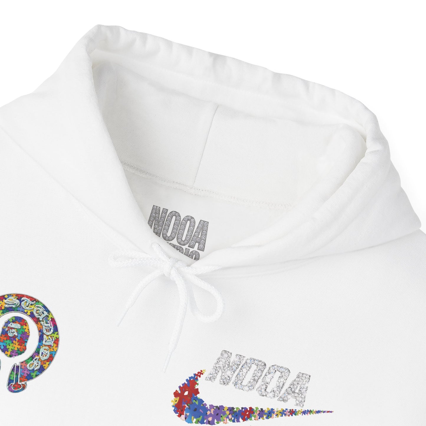 NOOA Floral Logo Hoodie - Colorful Nike Swoosh Pullover