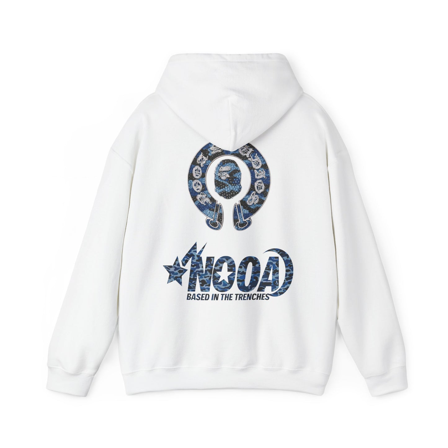 NOOA Logo Hoodie — 'Based in the Trenches' Graphic Pullover
