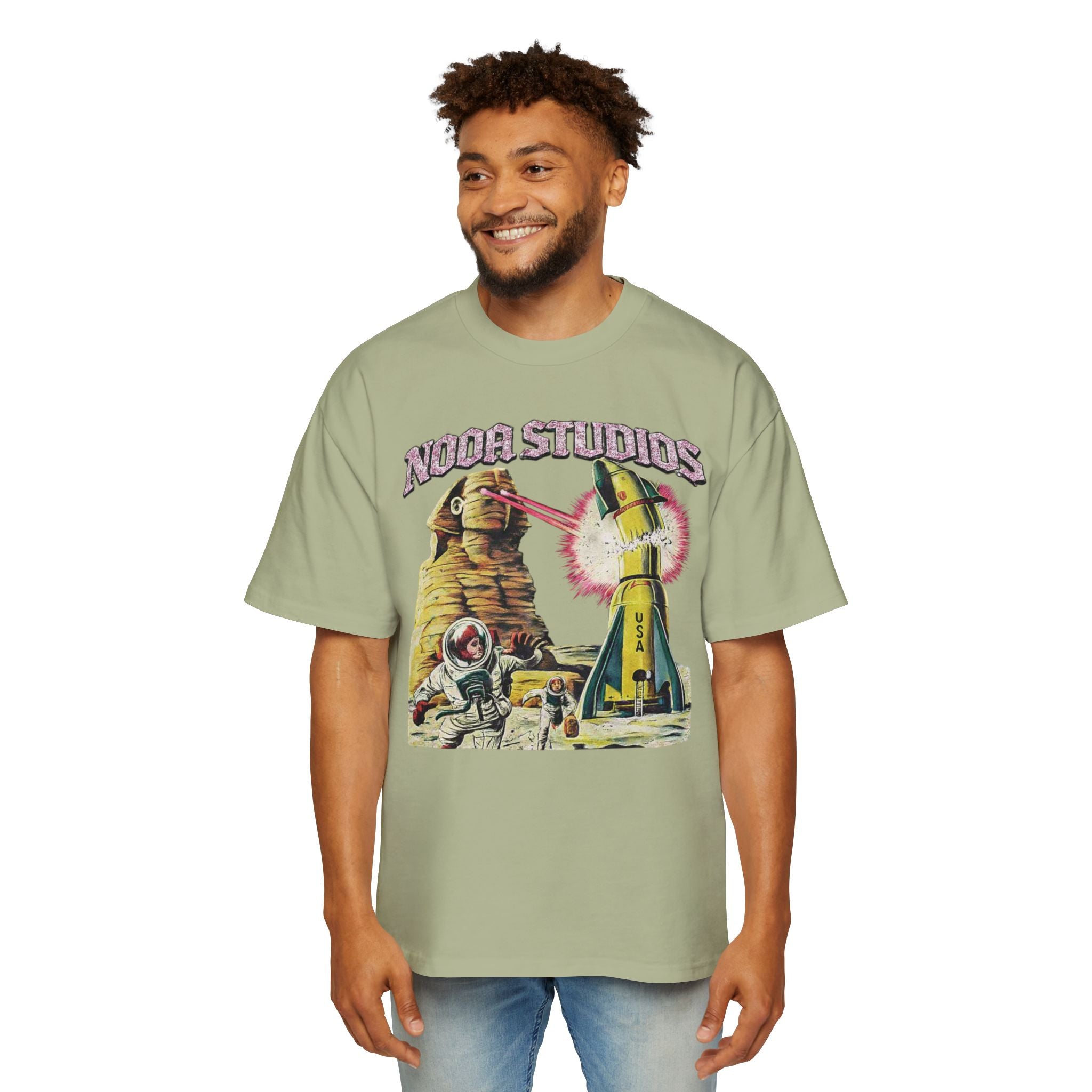 Vintage Space Tour T‑Shirt — "Nooa Studios 2026 World Tour" Graphic Tee
