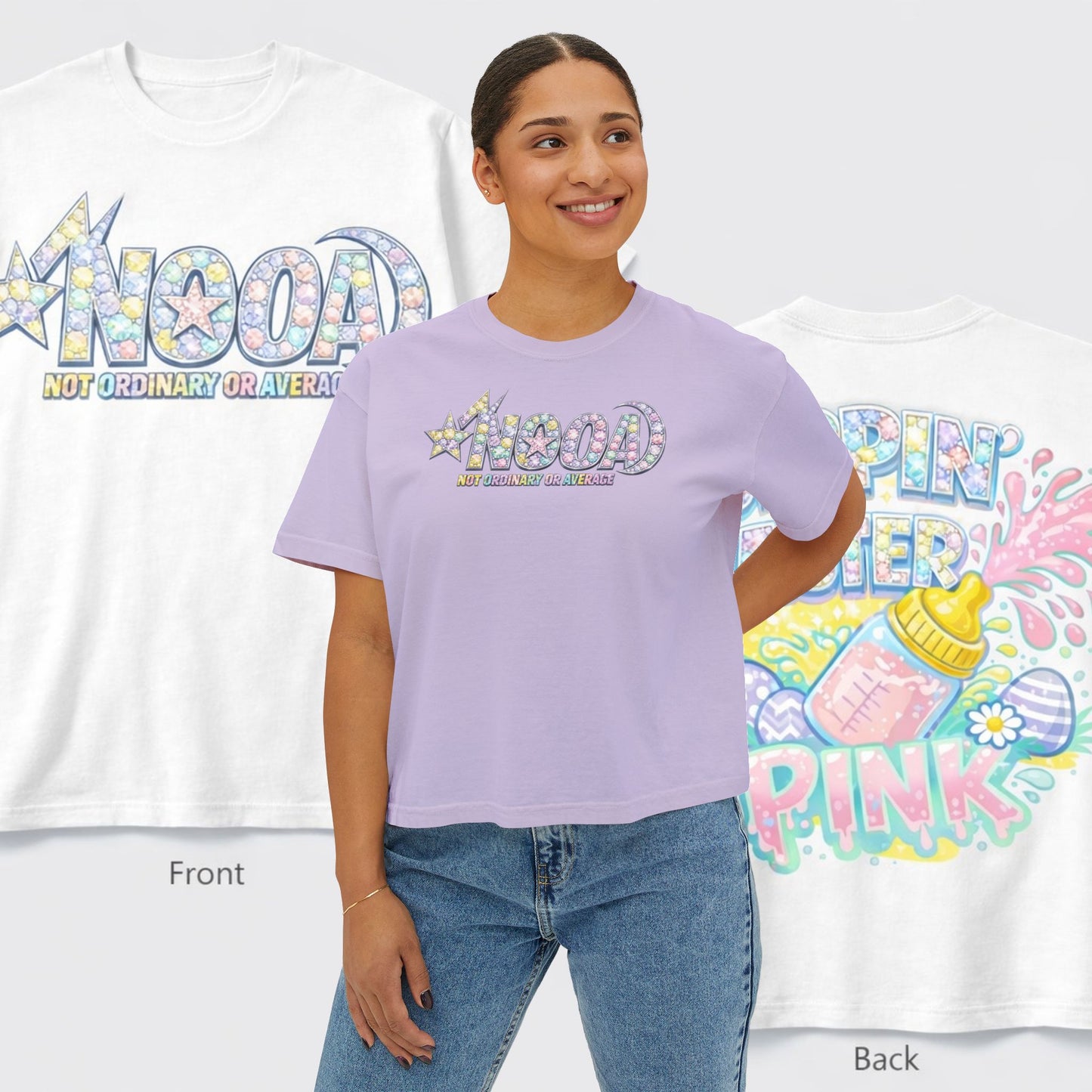 SIPPIN EASTER CROPPED TEE