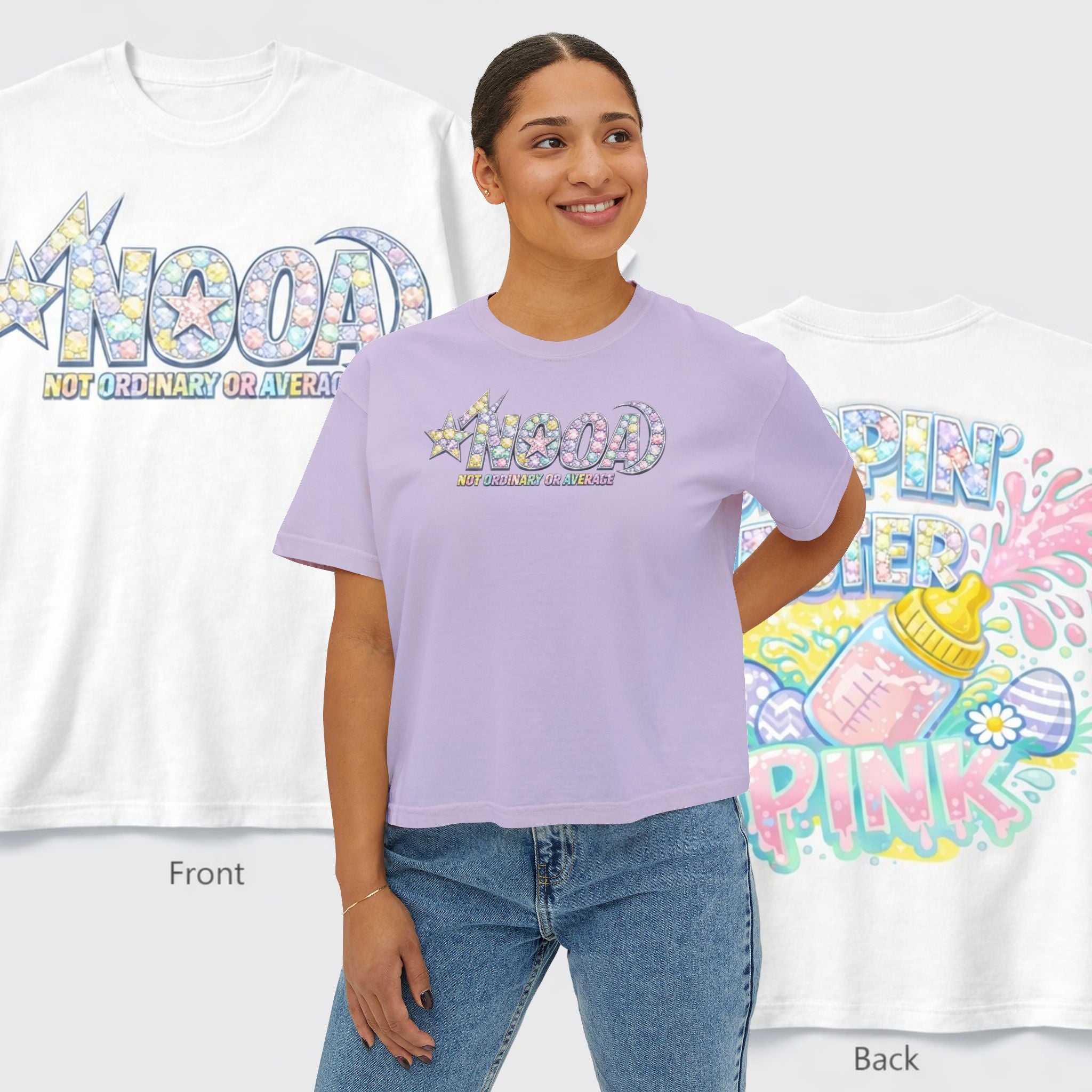 SIPPIN EASTER CROPPED TEE